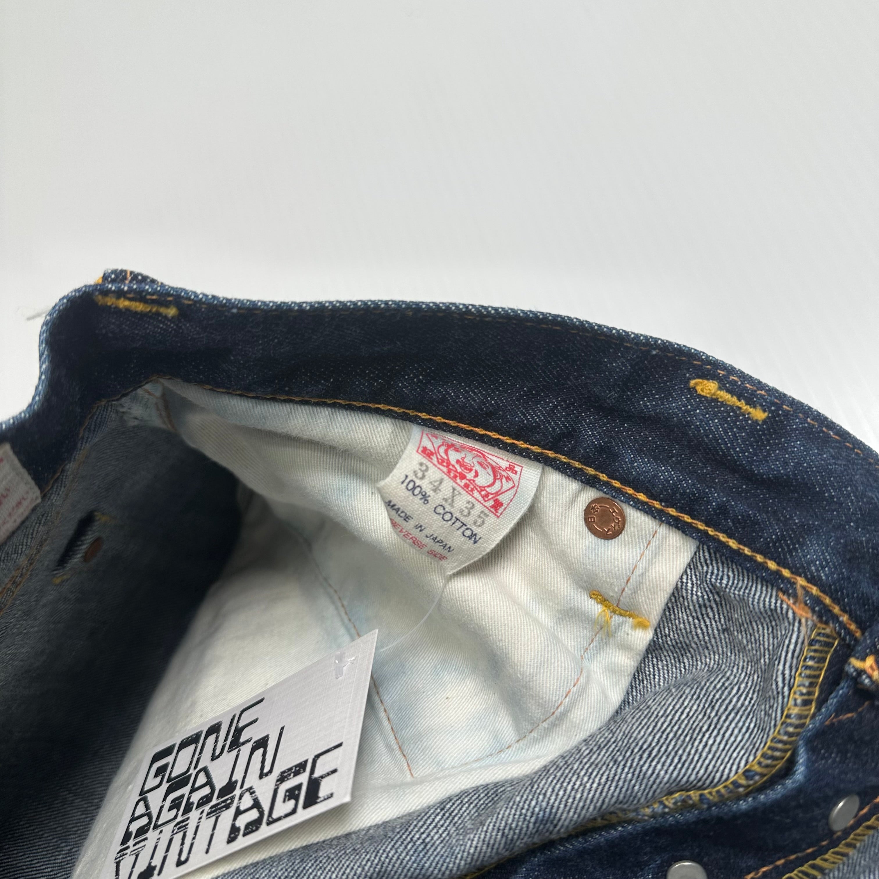 Vintage Evisu Dark Wash Selvedge Denim 34