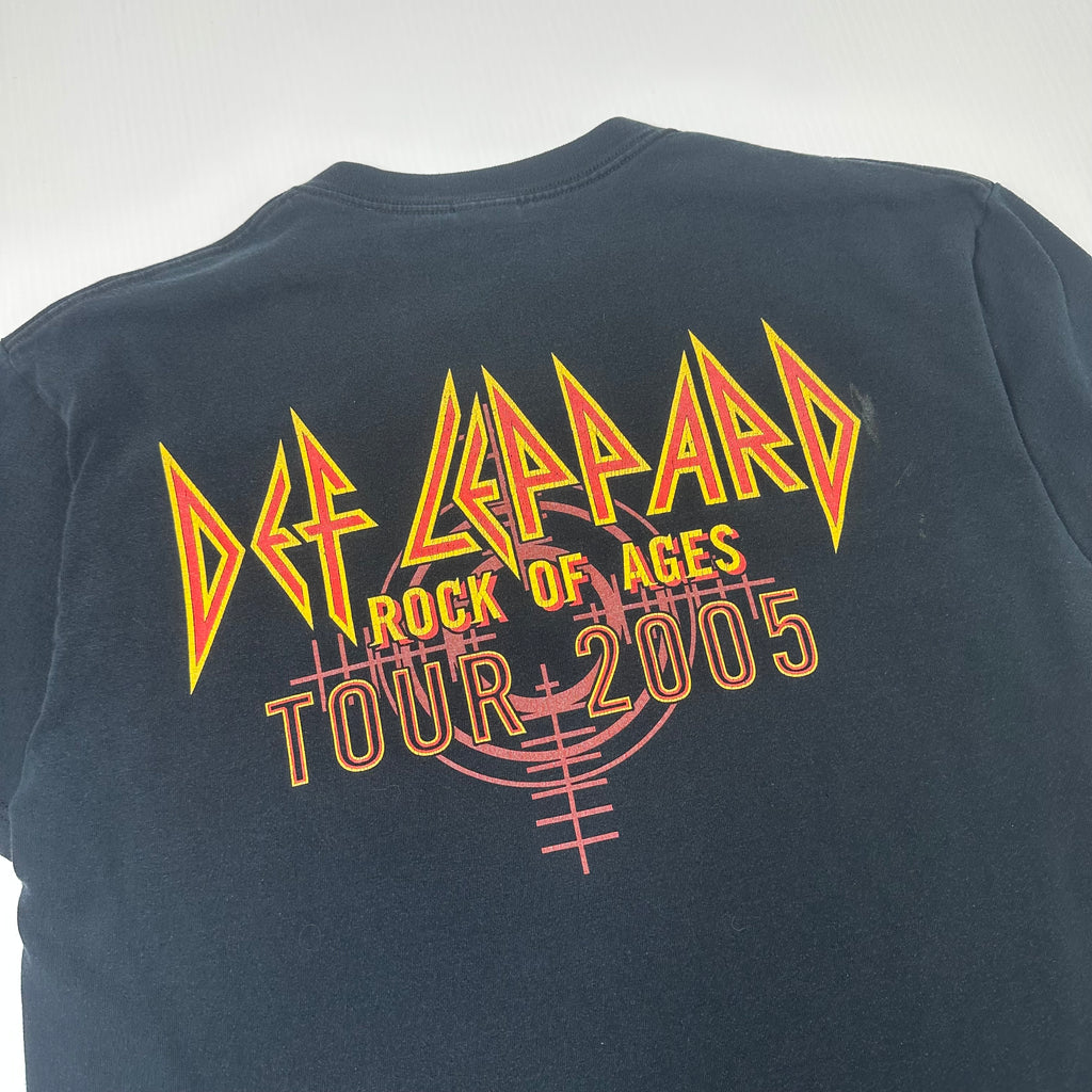 2005 Def Leppard Rock Of Ages Tour Tee L