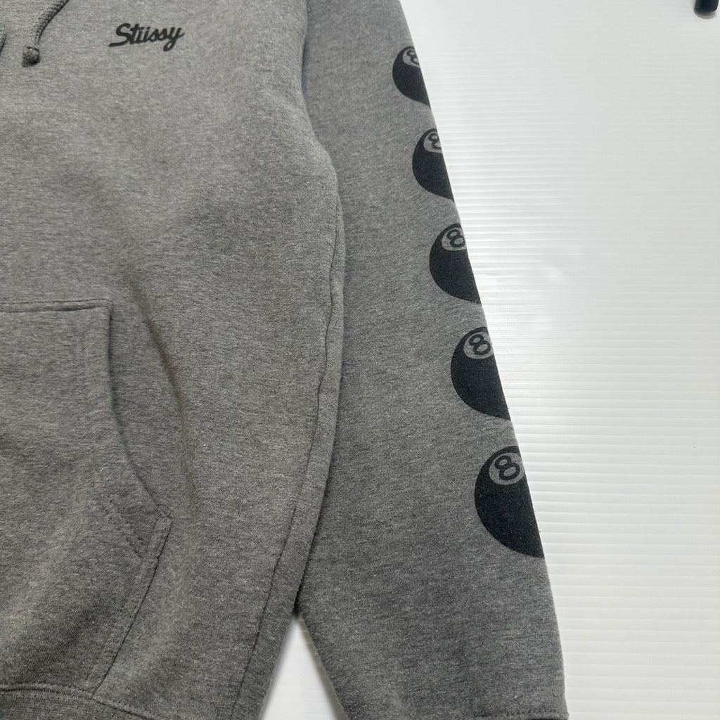 Stussy 8 Ball Logos Hoodie M