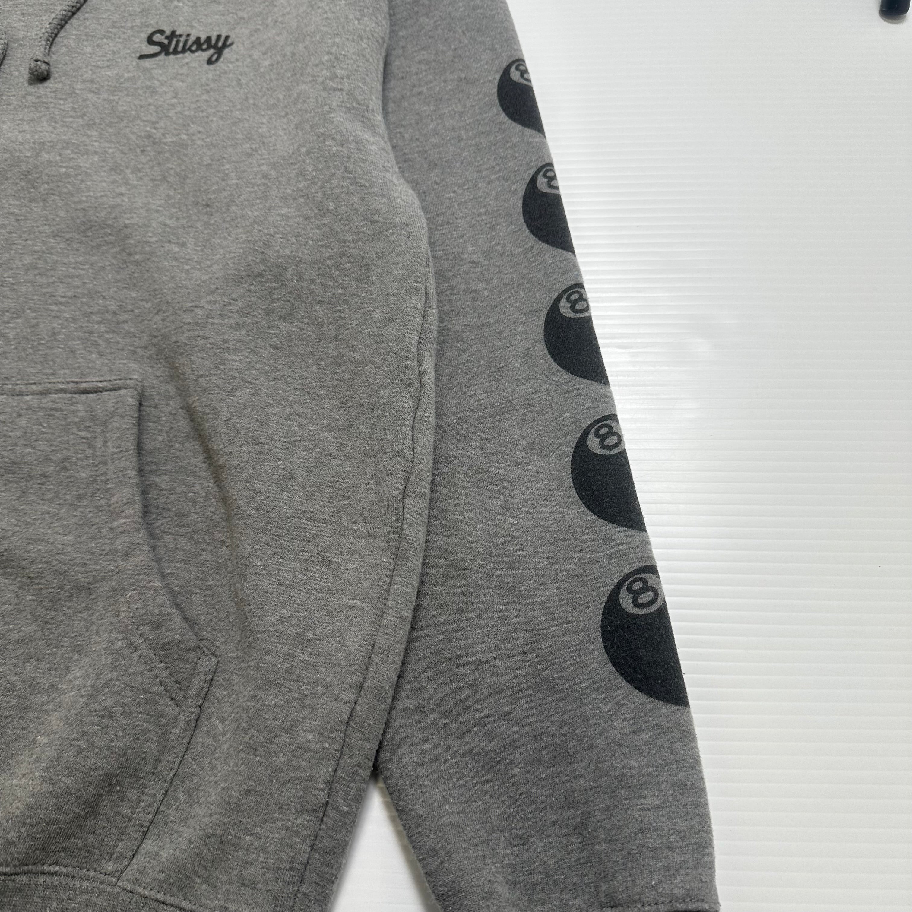 Stussy 8 Ball Logos Hoodie M