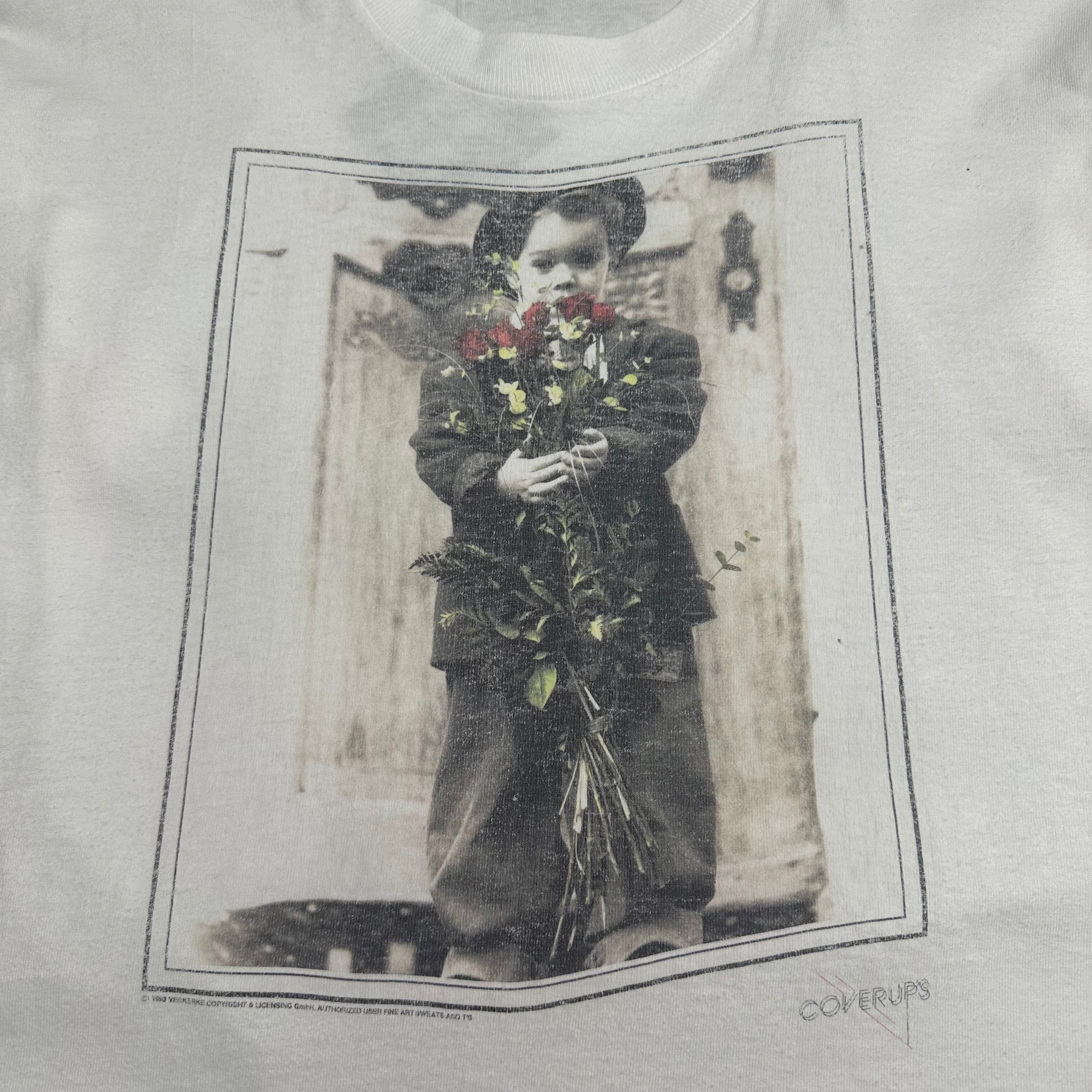 1993 Boy With Flowers Art Tee L