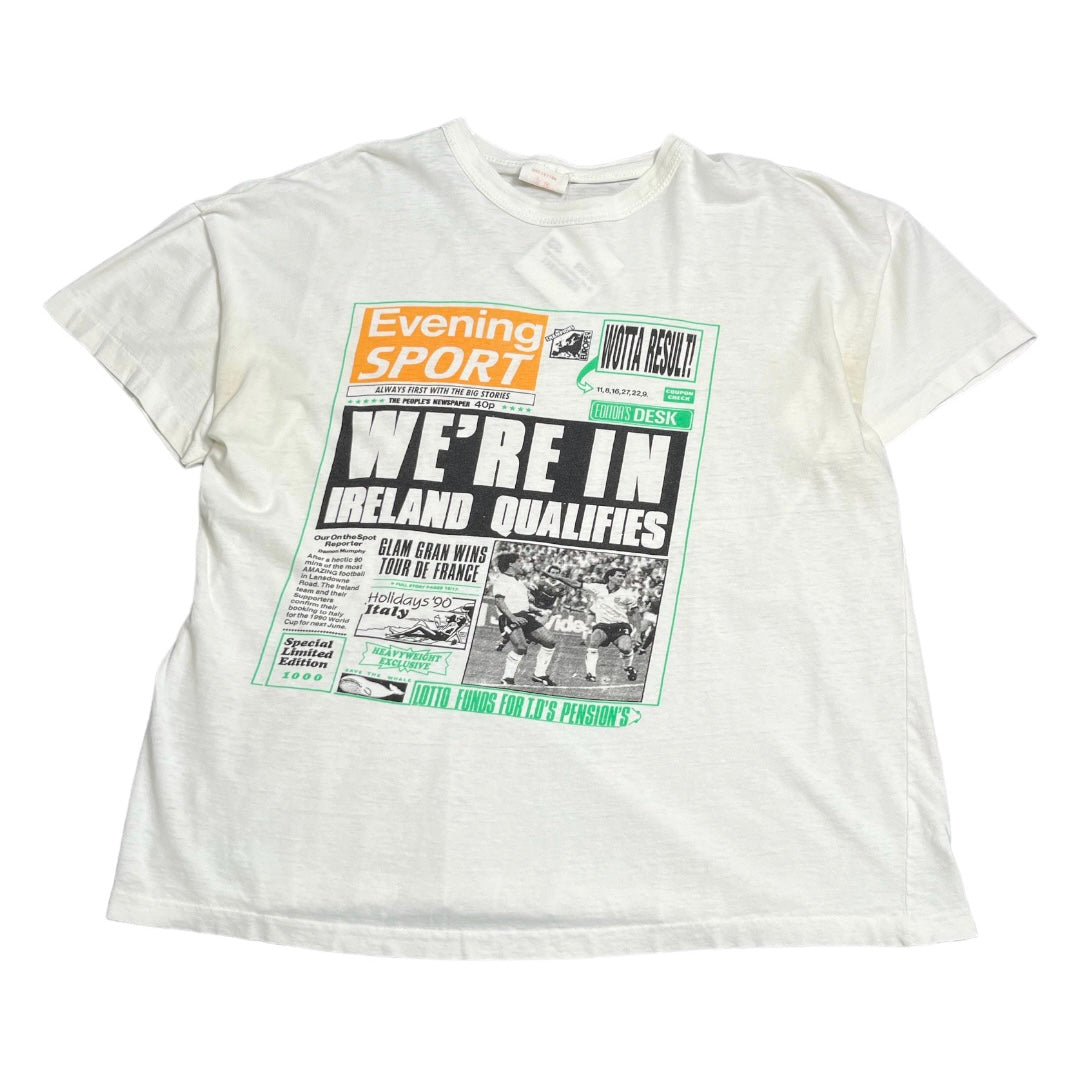 Vintage Ireland News Football Tee XL