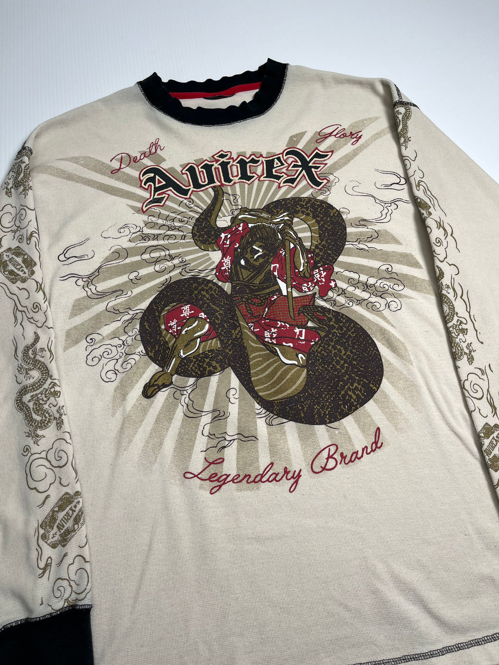 Avirex Death Glory Waffle Knit Longsleeve XL