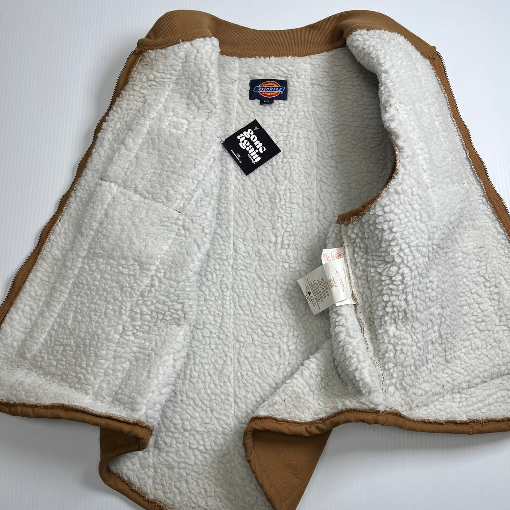 Vintage Dickies Sherpa Lined Work Vest L