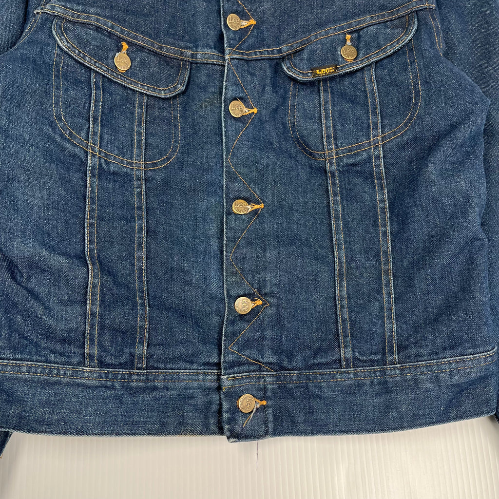 1980's Lee Storm Rider Dark Wash Denim Jacket M