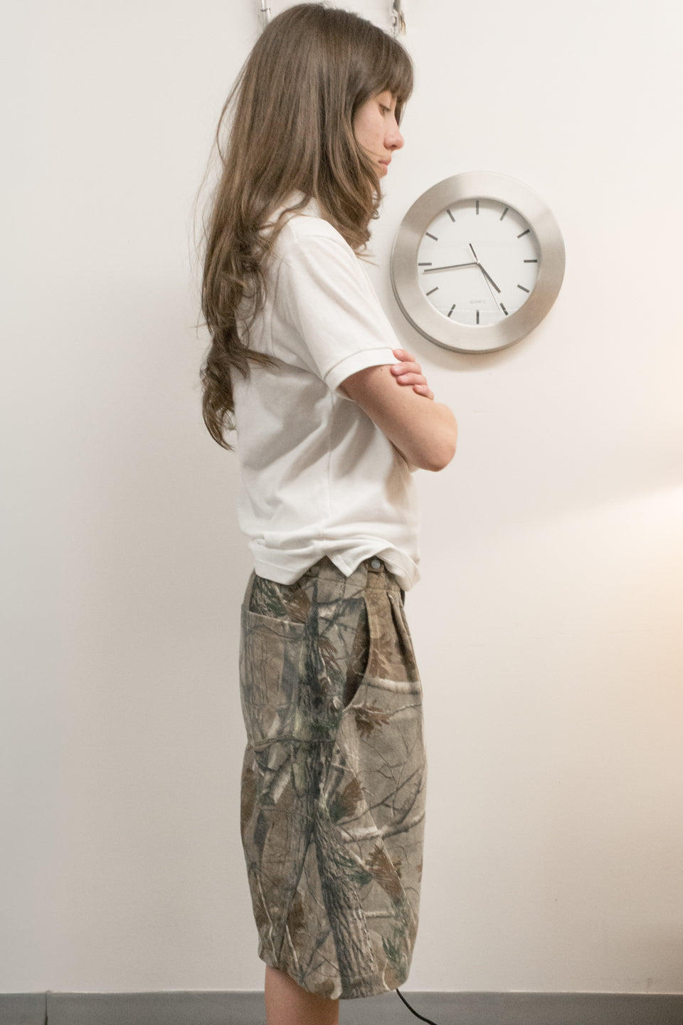 Rework Pleated Baggy Real Tree Shorts 30