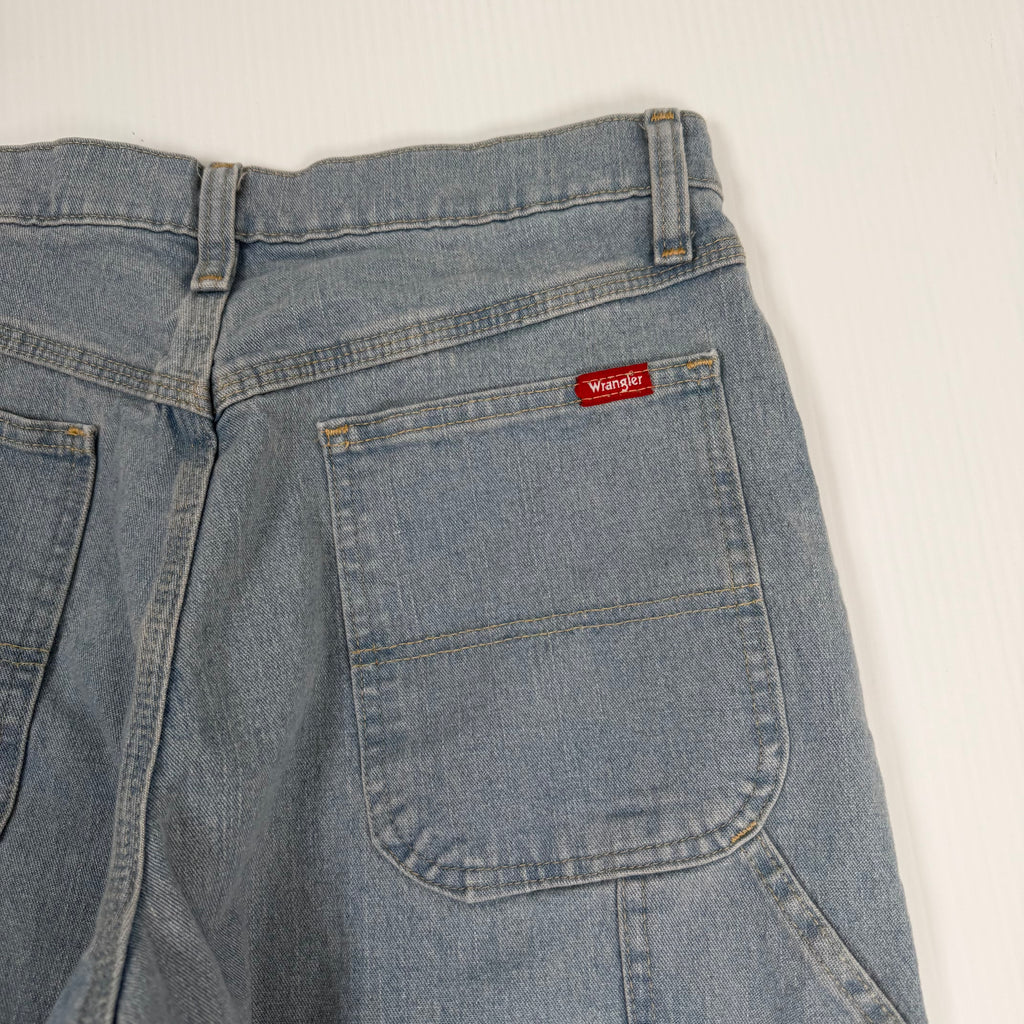 Vintage Wrangler Light Wash Denim Carpenter Shorts 30