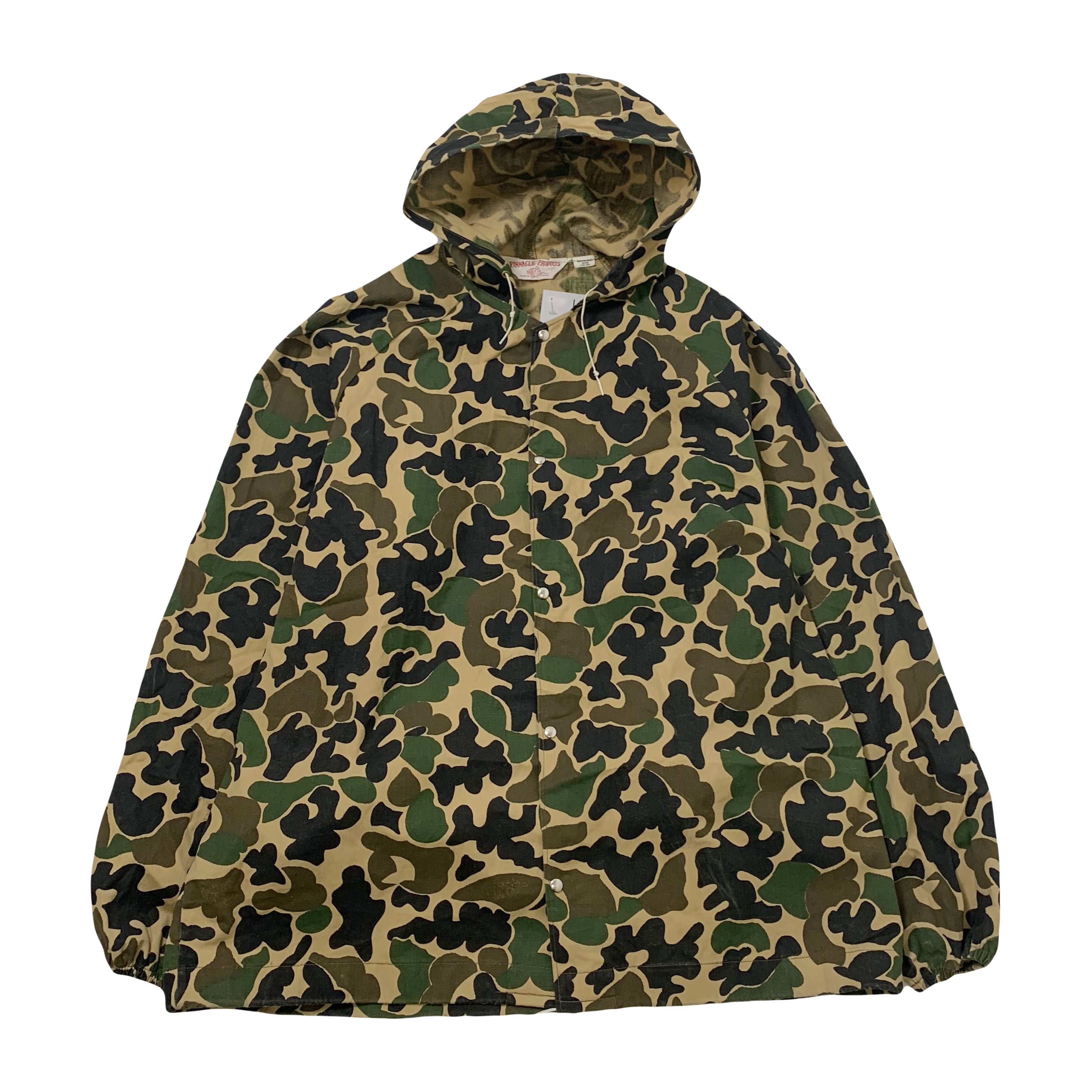 Vintage Pinnacle Products Duck Camo Packable Light Hunting Jacket XL