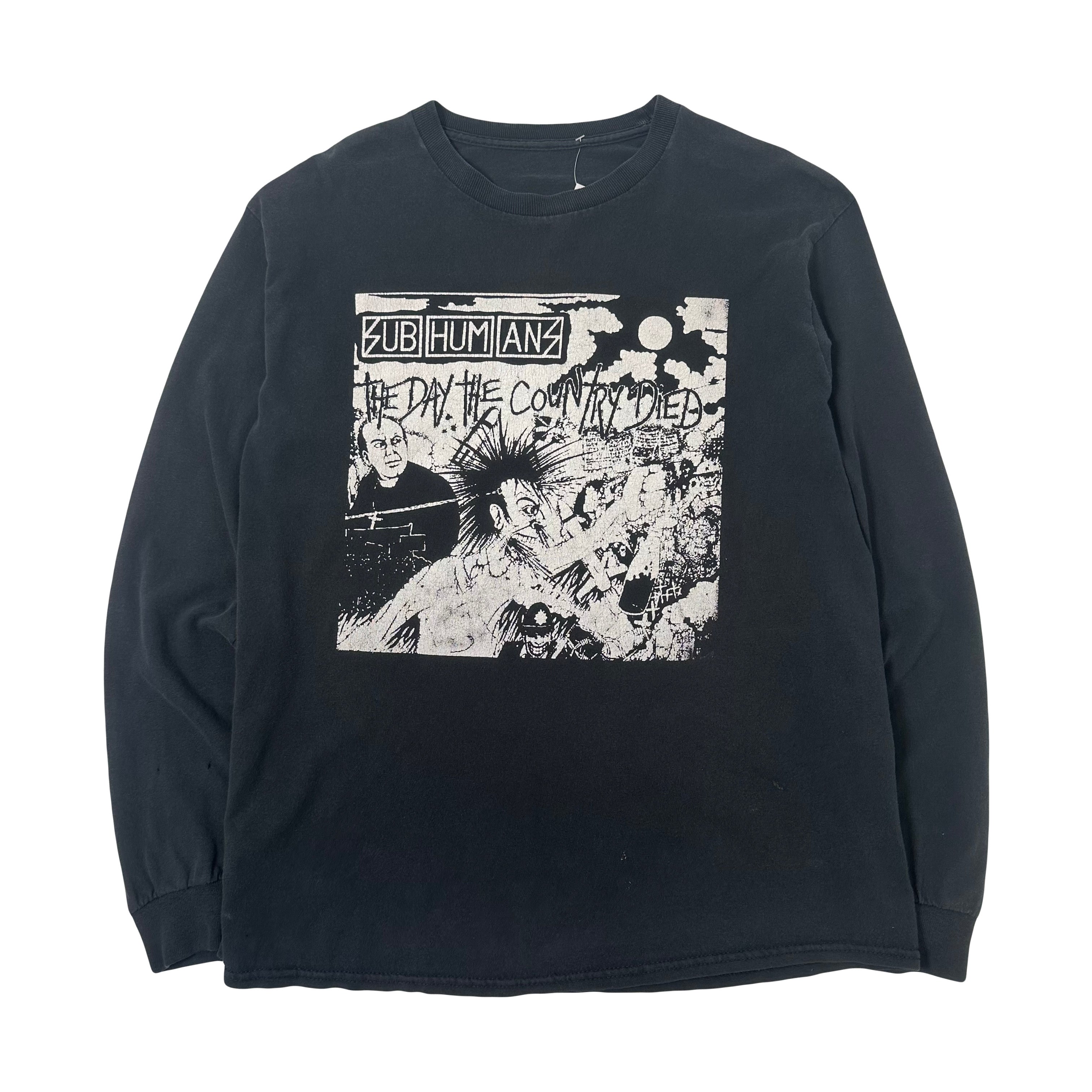 Subhumans The Day The Country Dies Band Long Sleeve Shirt M
