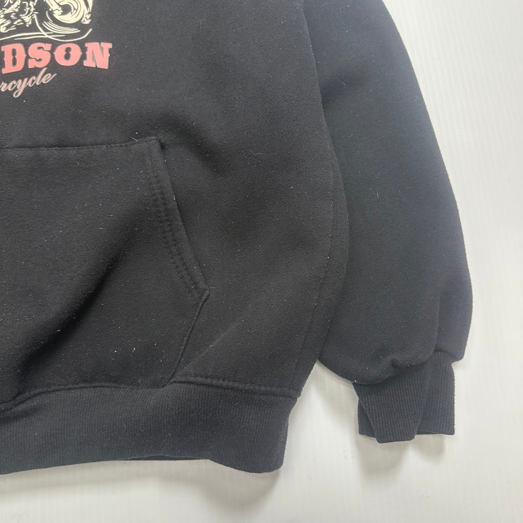 Harley Davidson Motorcycle Graphic Hoodie Women's XL