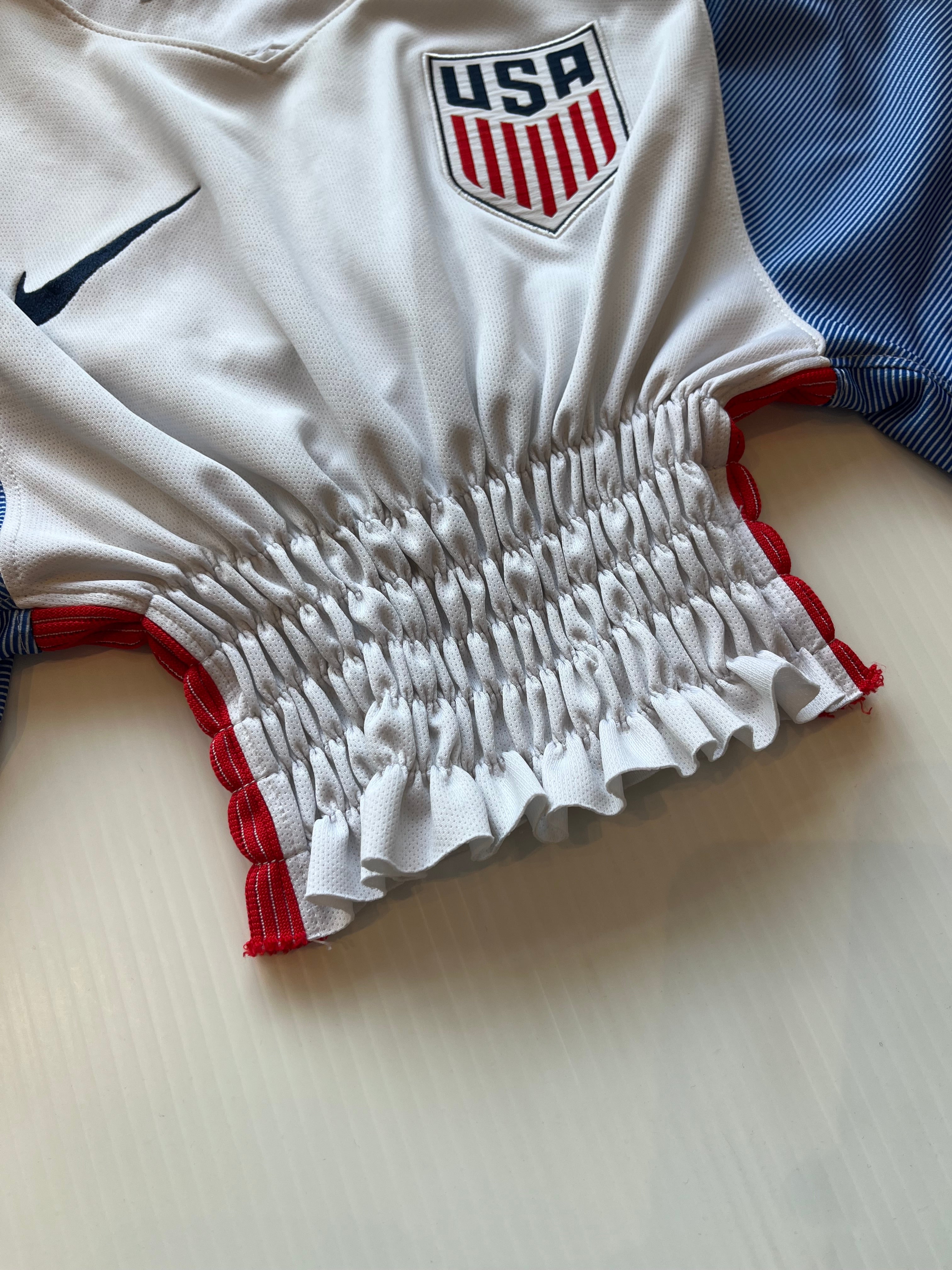 Rework Shirred Nike USA Home Jersey Women's S