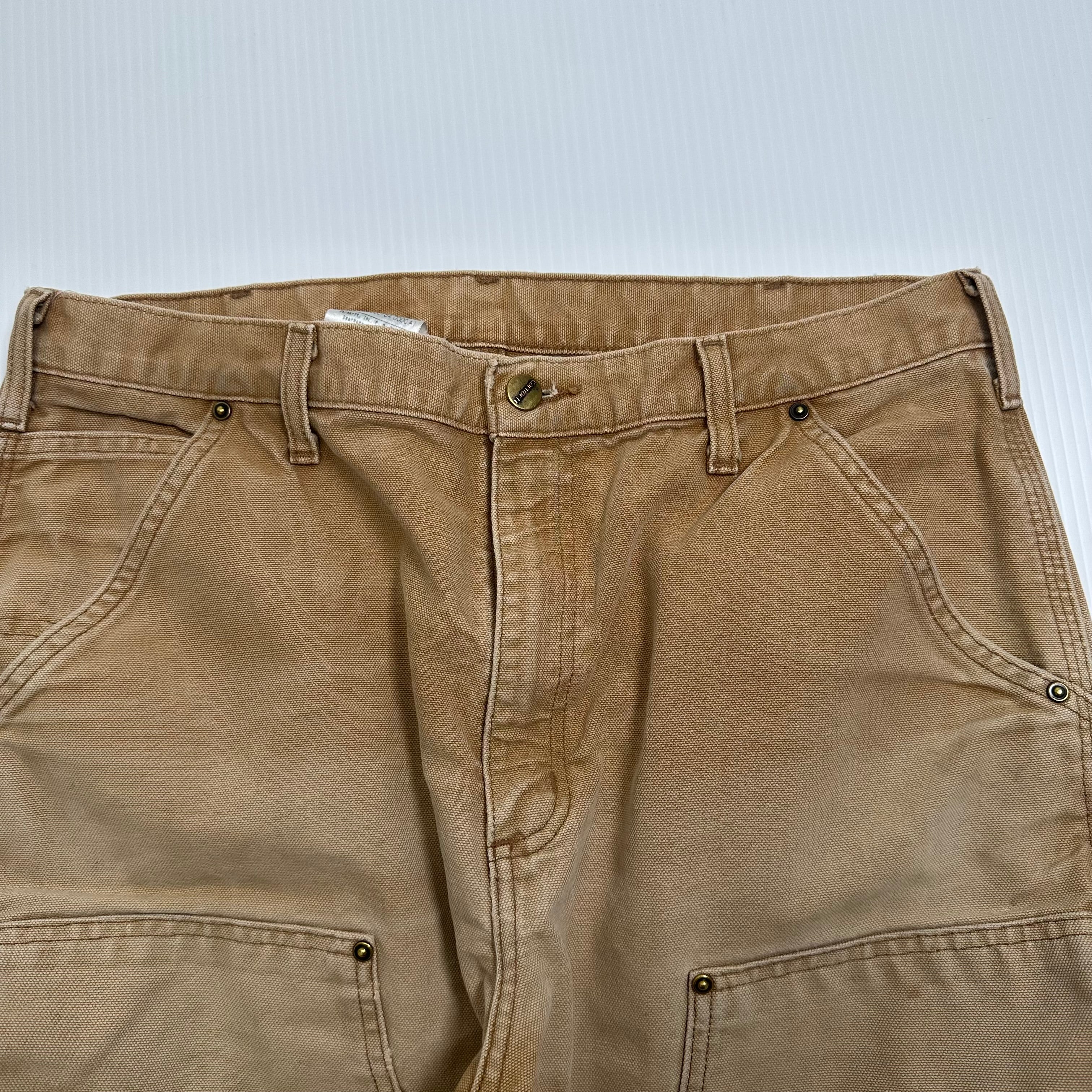 Vintage Carhartt Faded Double Knee Denim 34