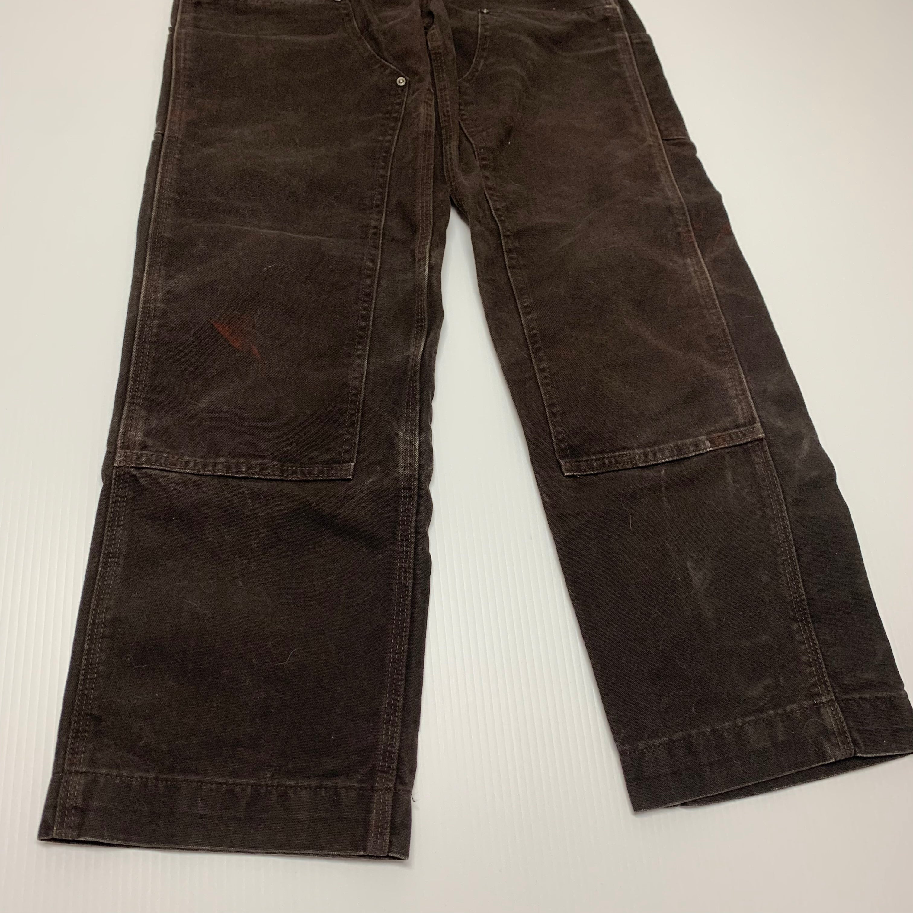 Carhartt Brown Double Knee Denim 29x30 0195