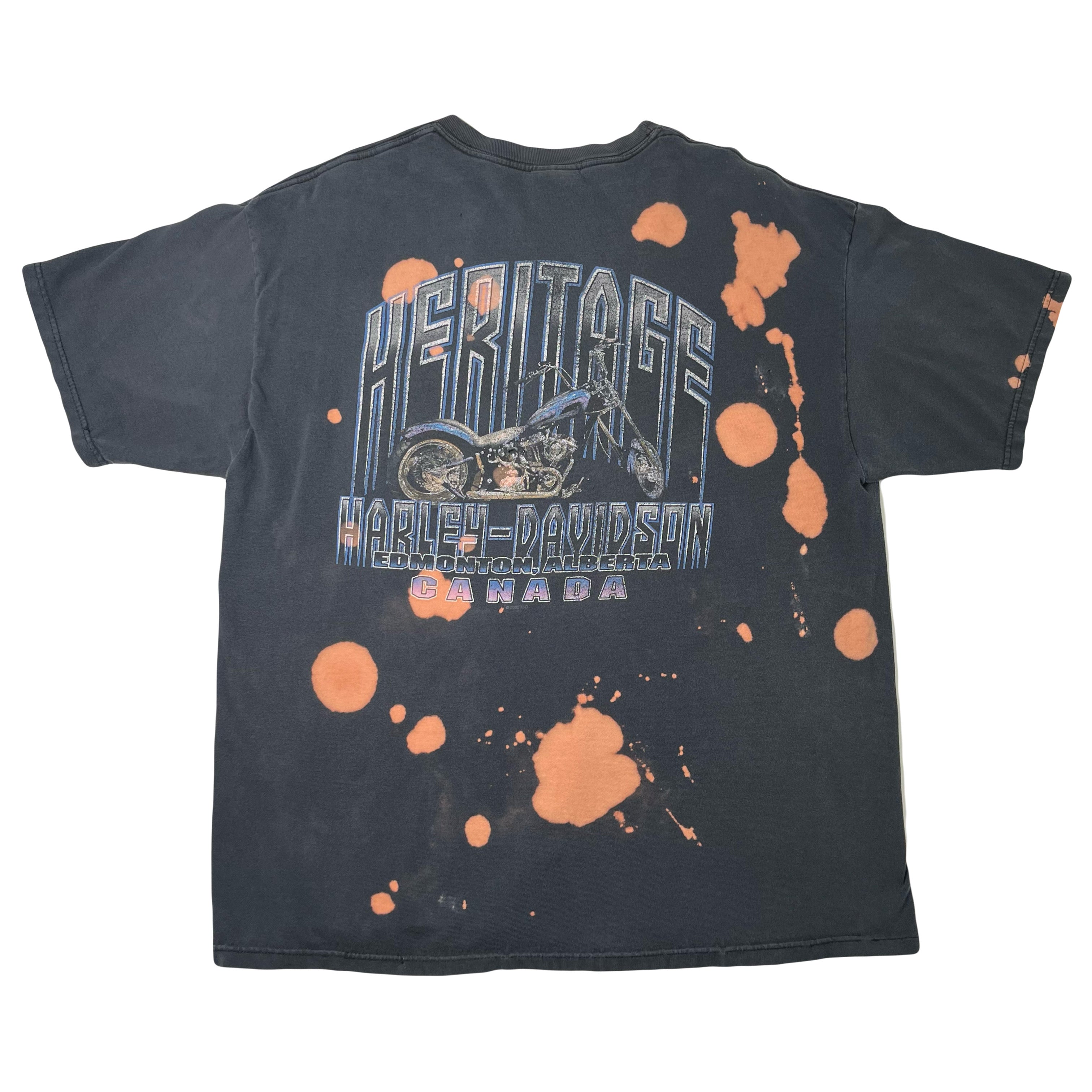 Harley Davidson Bleach Spot Pocket Tee XL