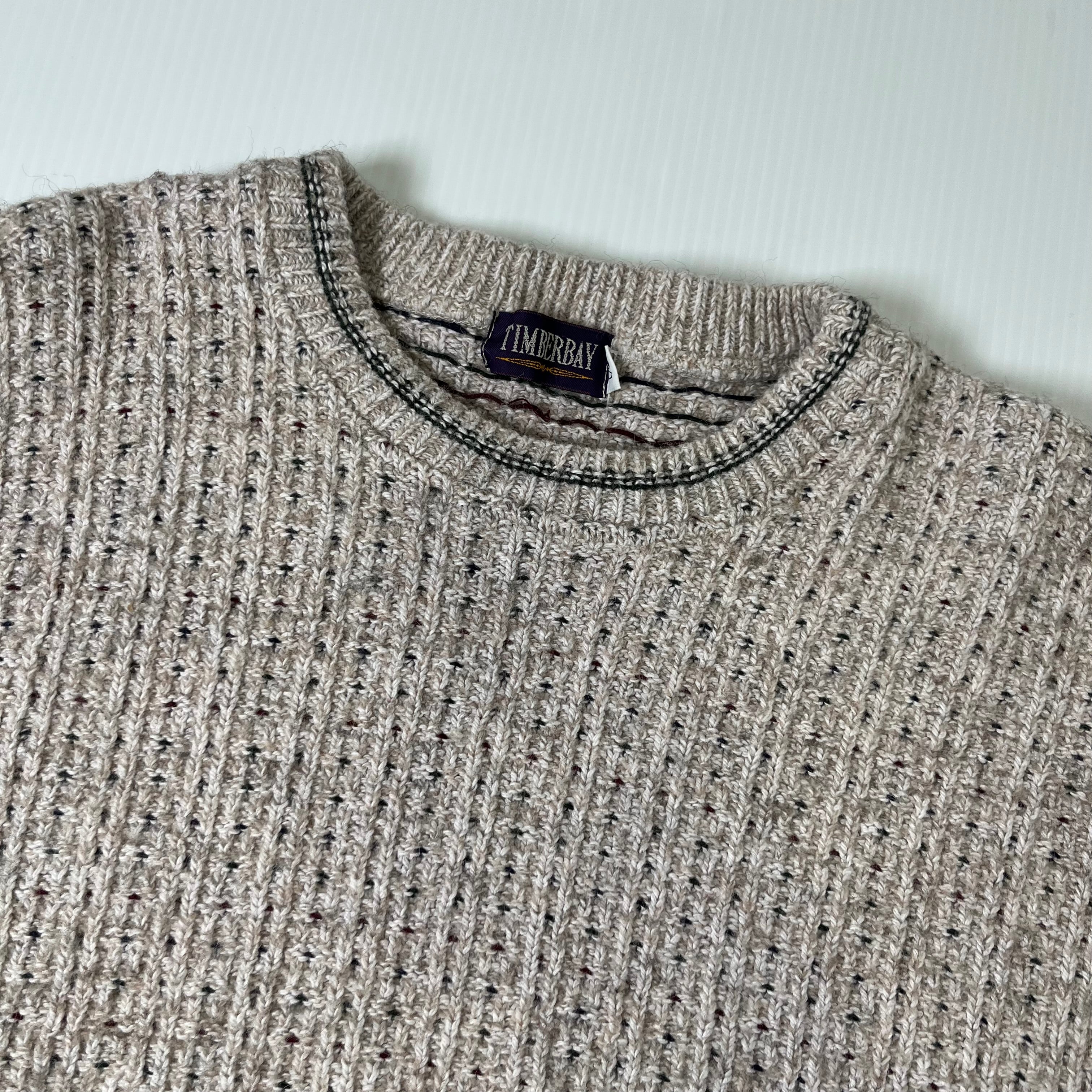 Vintage Timberbay Pattern Knit Sweater L
