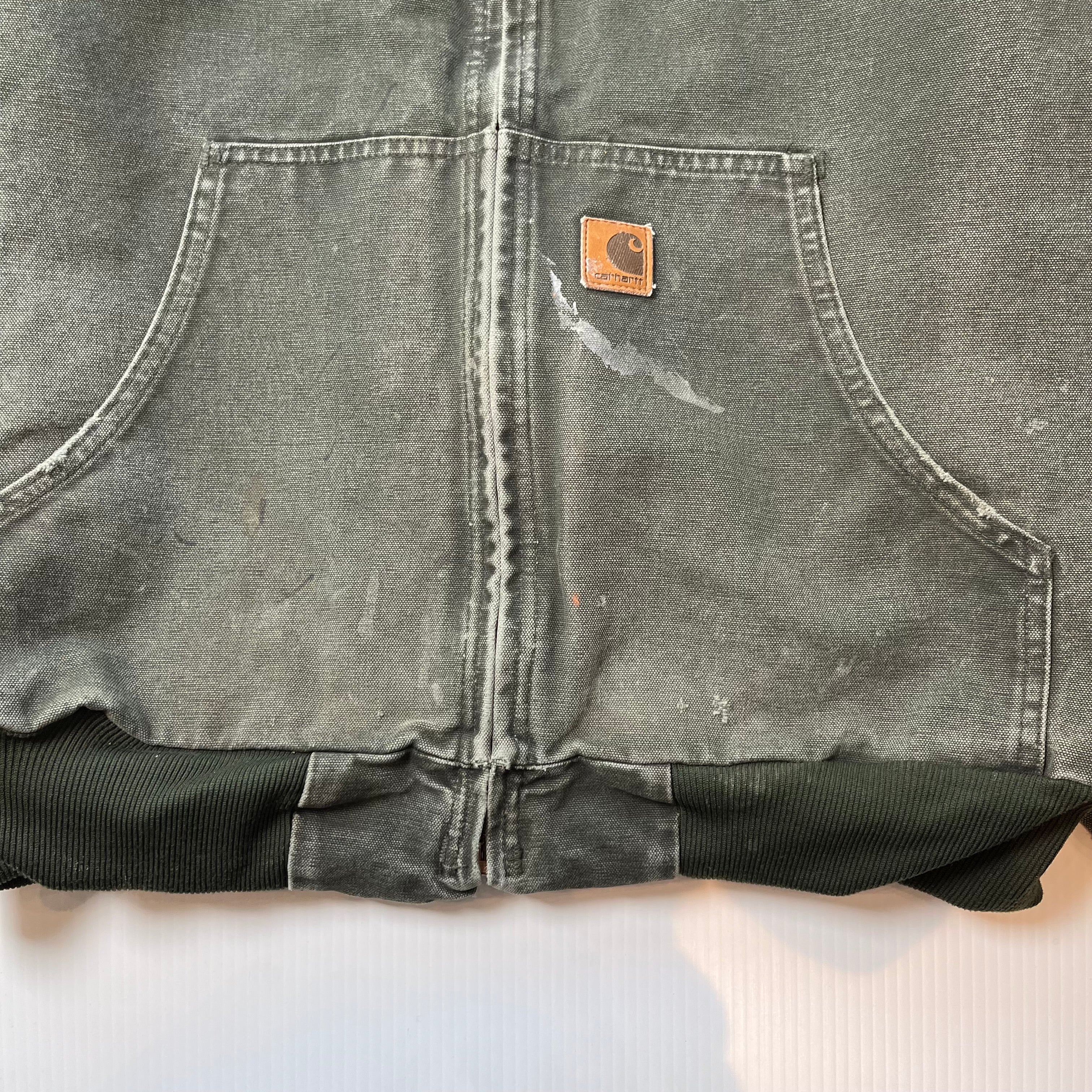 Vintage Carhartt Faded Hooded Zip Jacket XL