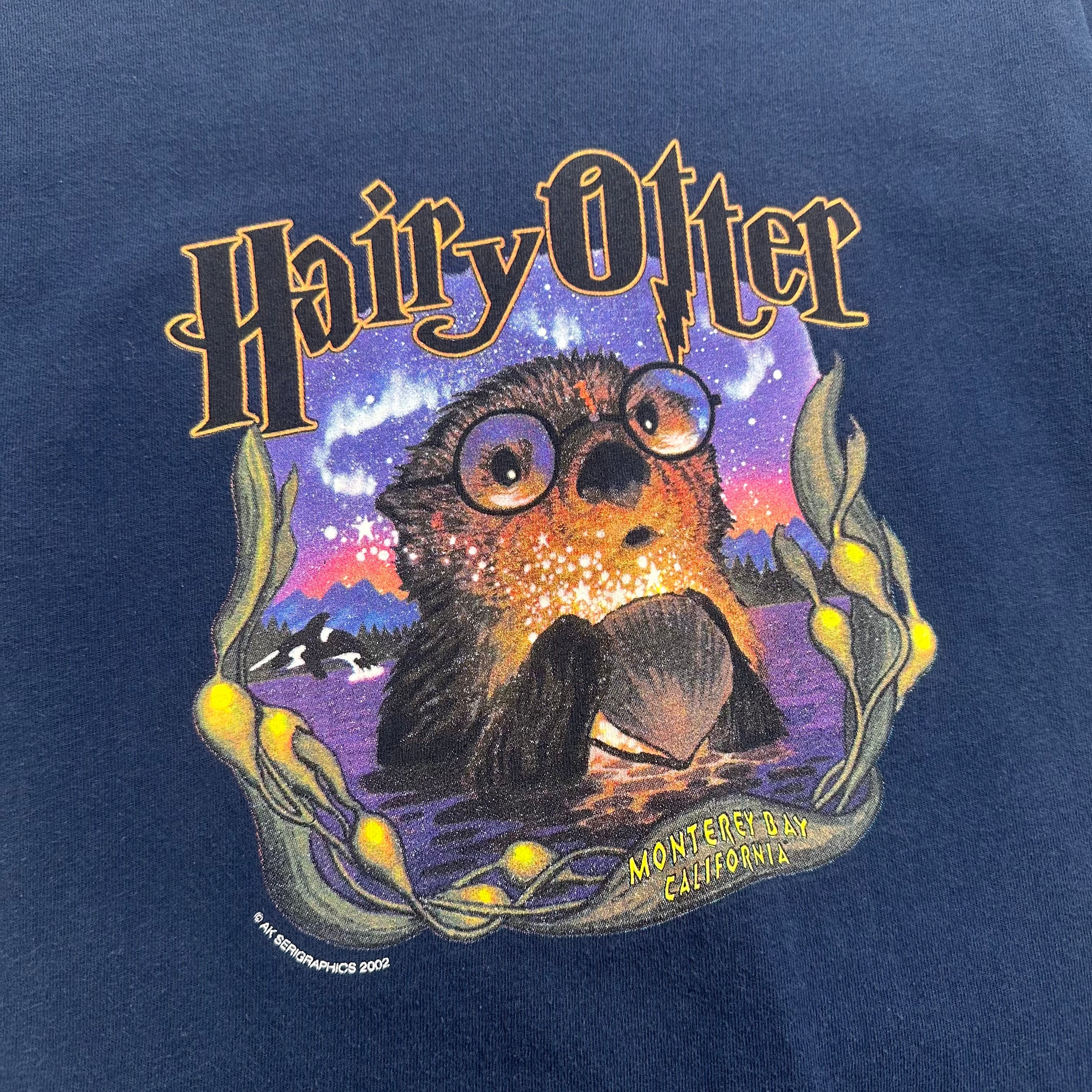 2002 Hairy Otter Monterey Bay Graphic Tee S