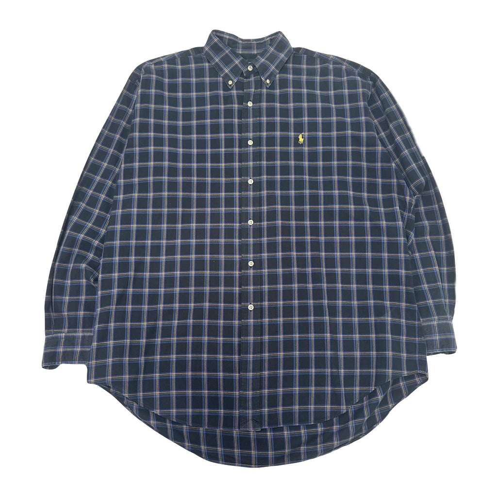 Vintage Polo Ralph Lauren Blake Plaid Button Up Shirt L