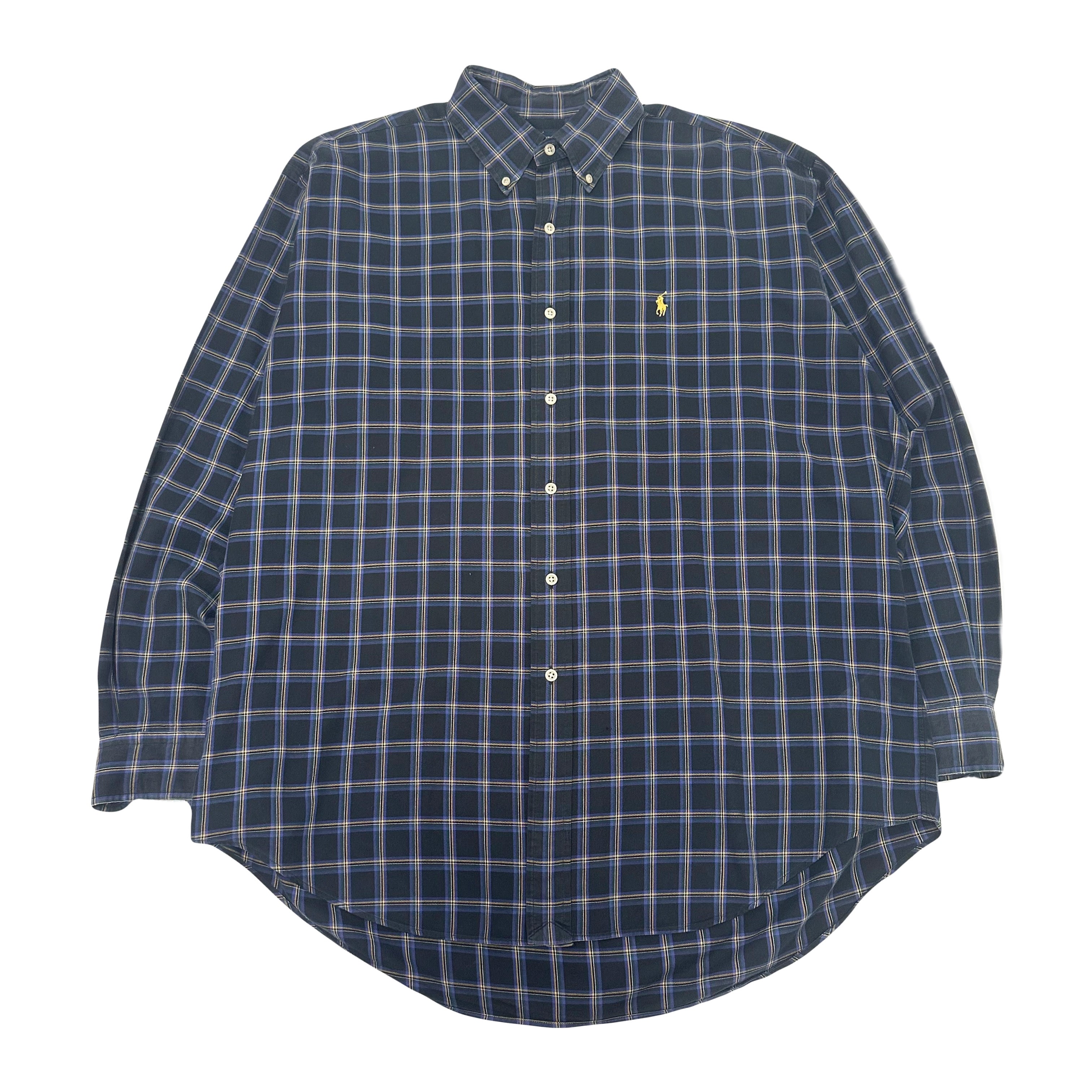 Vintage Polo Ralph Lauren Blake Plaid Button Up Shirt L