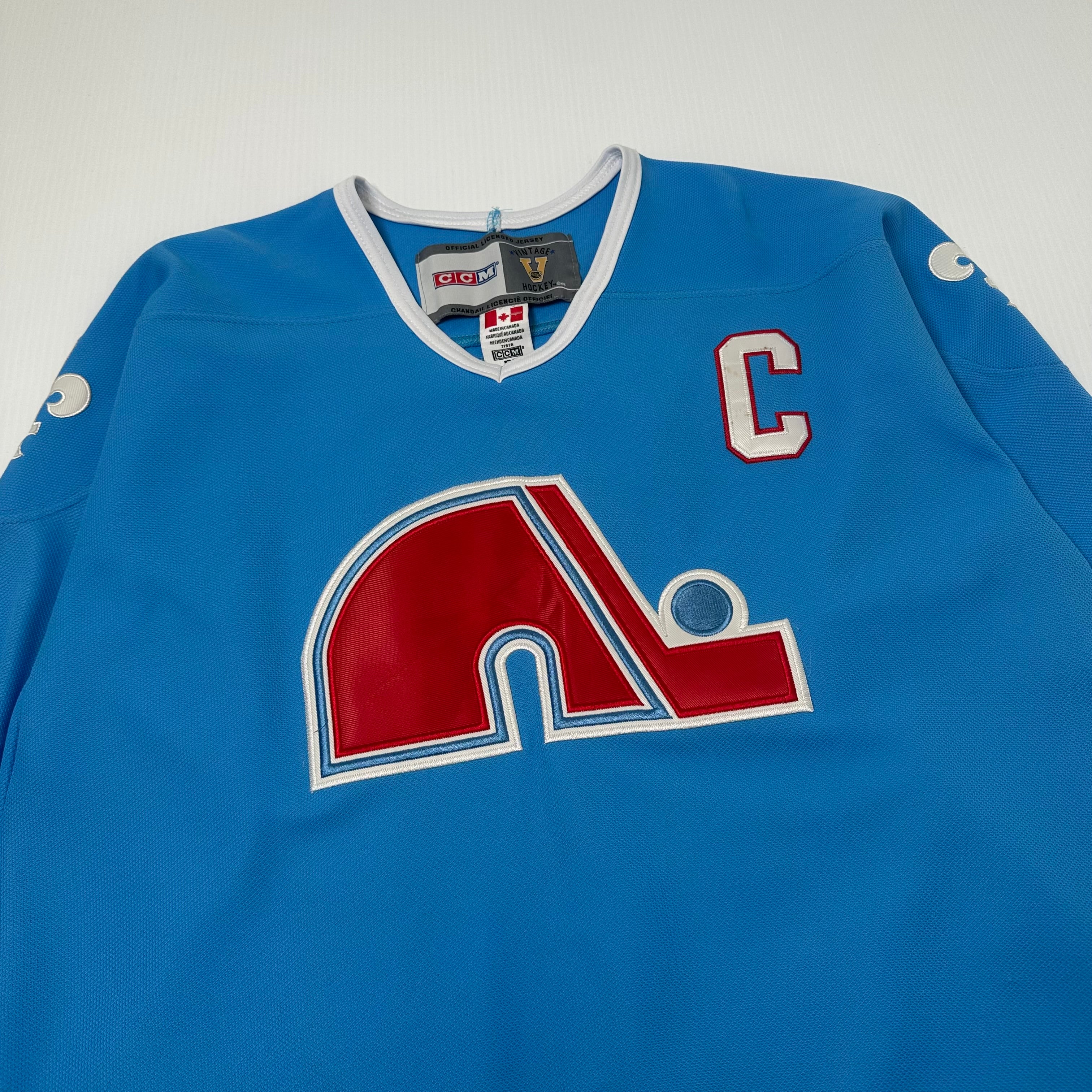 CCM Quebec Nordiques Sakic #19 NHL Hockey Jersey 50