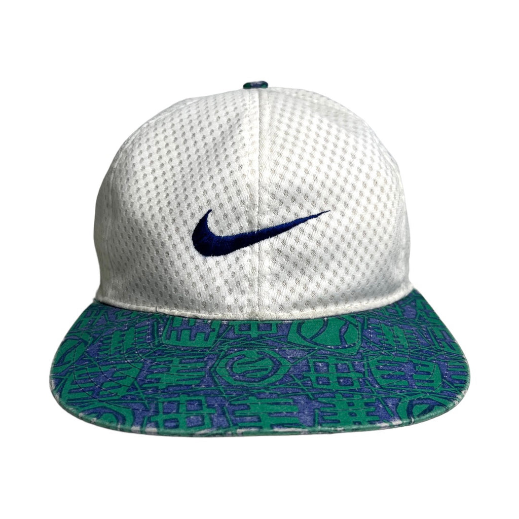 90s Nike Tennis Pattern Mesh Snapback