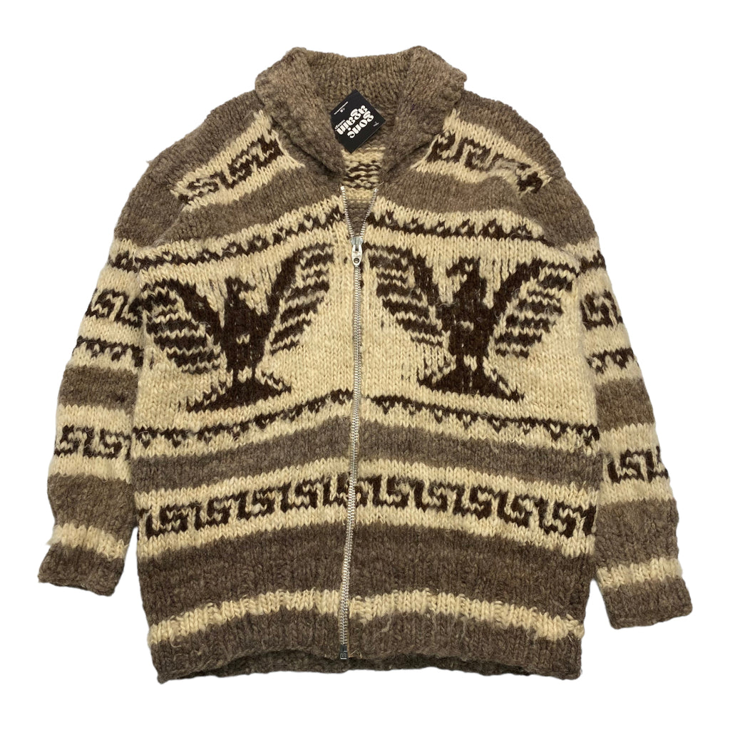 Vintage Eagle Cowichan Sweater XL