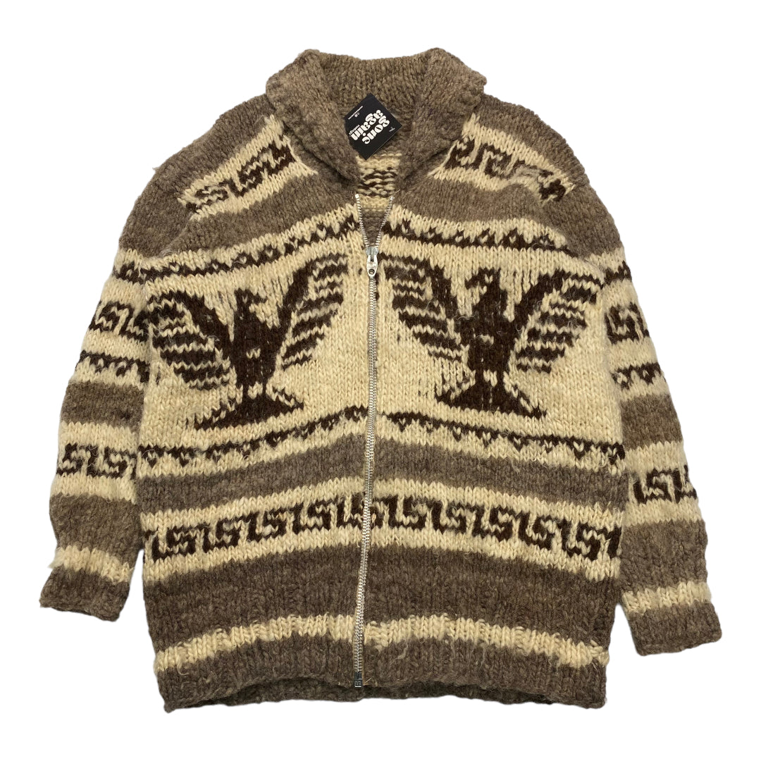 Vintage Eagle Cowichan Sweater XL