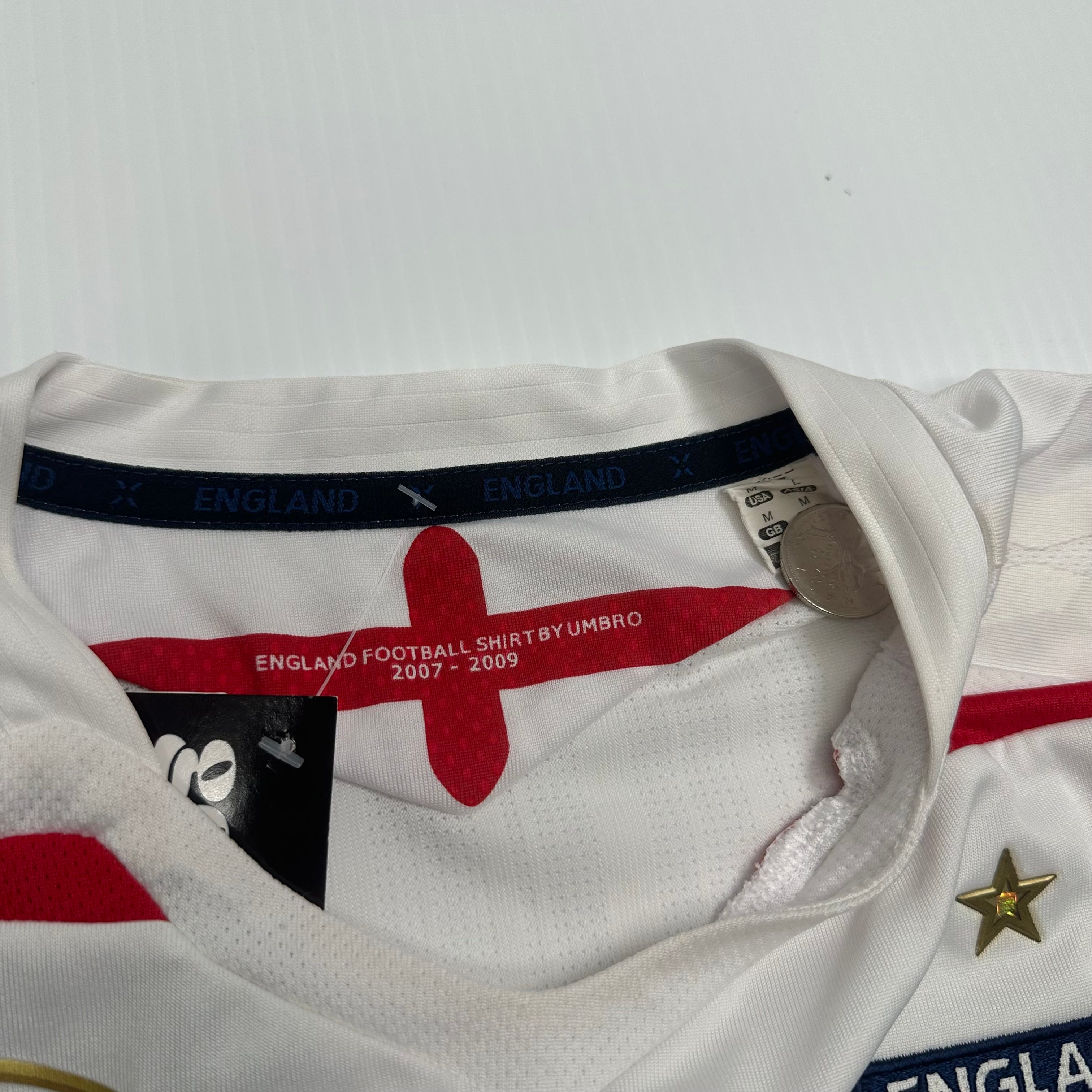 2008 Umbro England Home Kit M