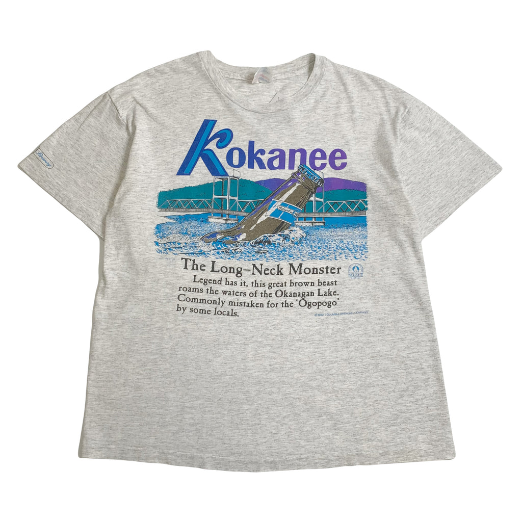 1992 Kokanee Beer Long-Neck Monster Okanagan Tee L