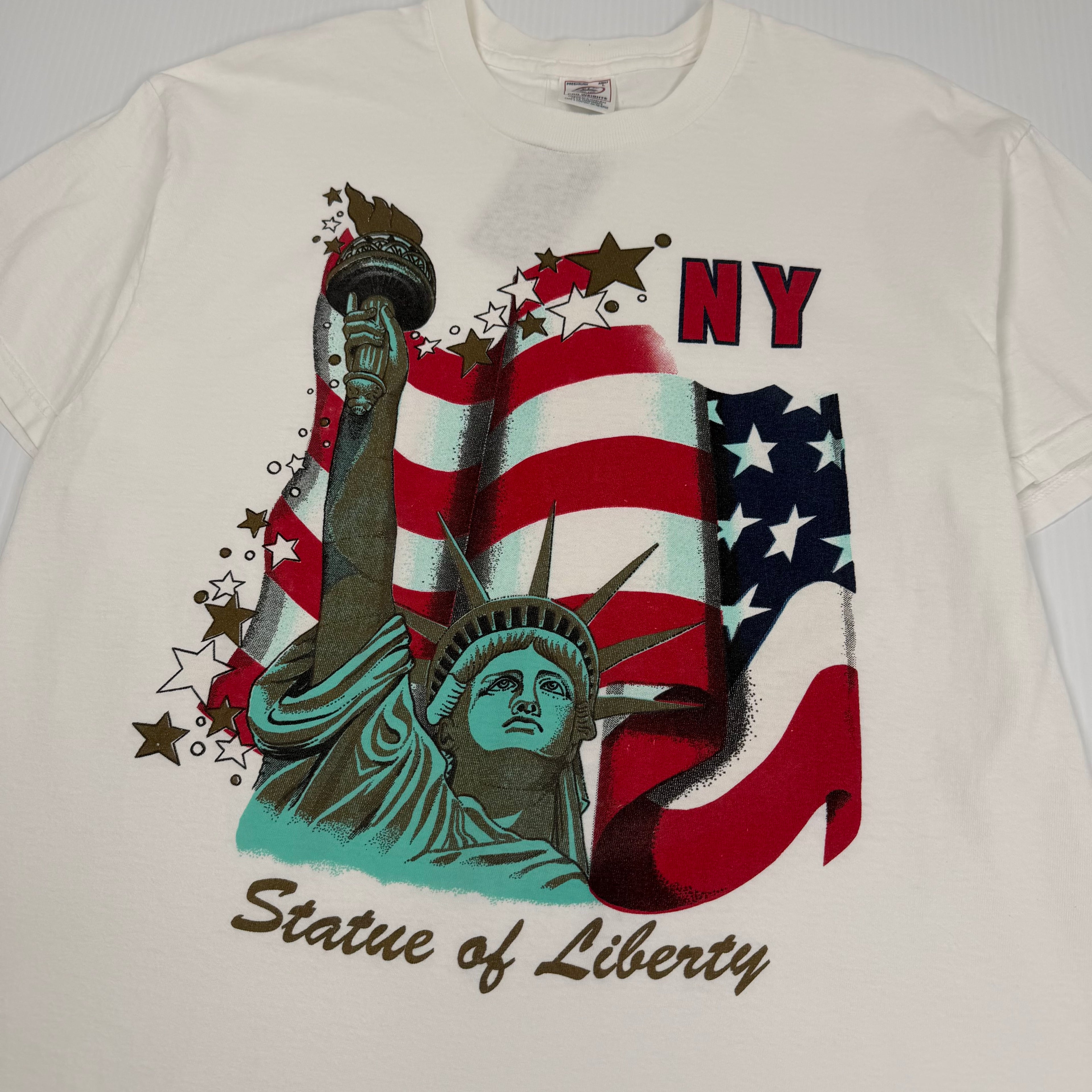 Vintage New York Statue Of Liberty Graphic Tee L