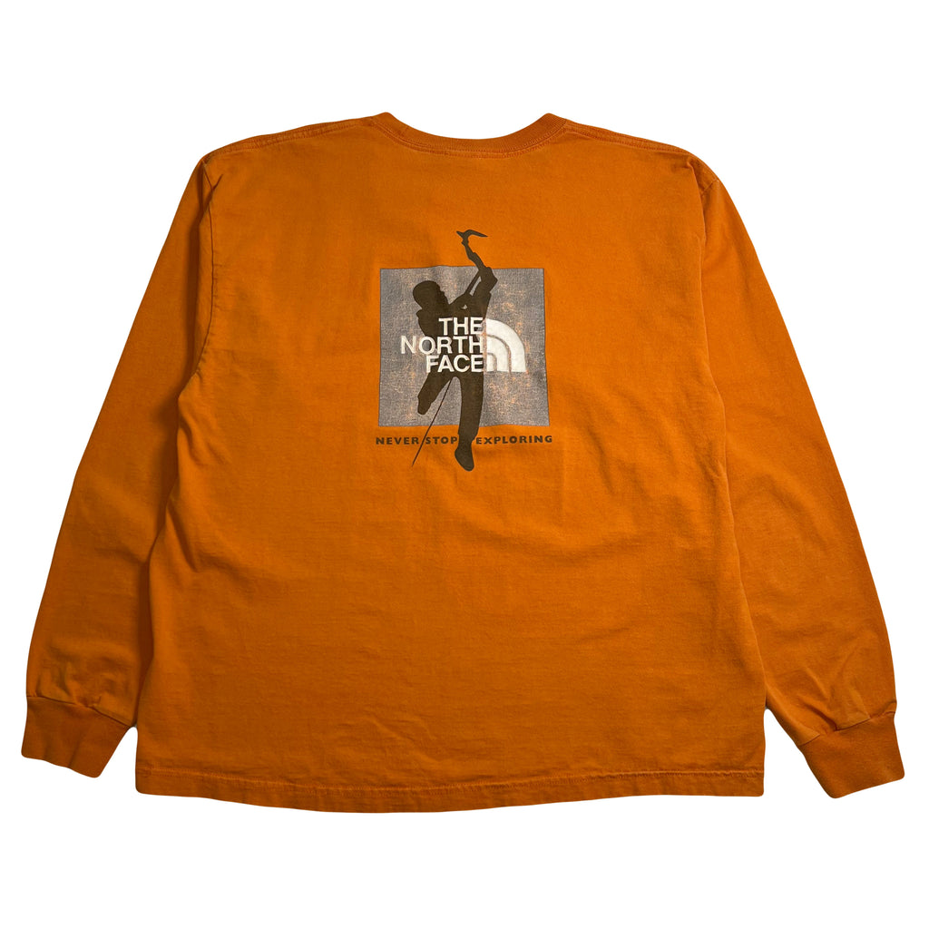 Vintage The North Face Never Stop Exploring Graphic Longsleeve L