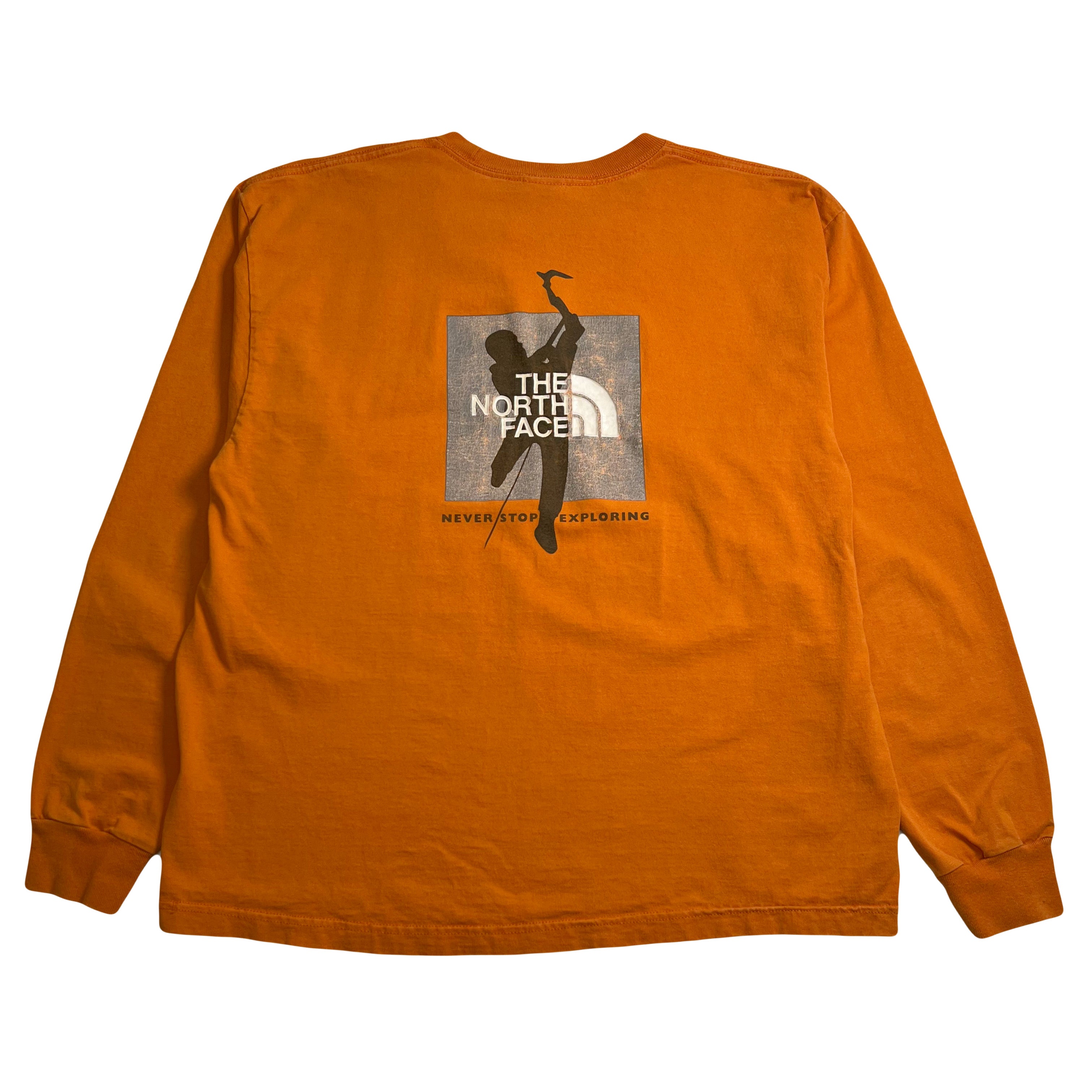 Vintage The North Face Never Stop Exploring Graphic Longsleeve L