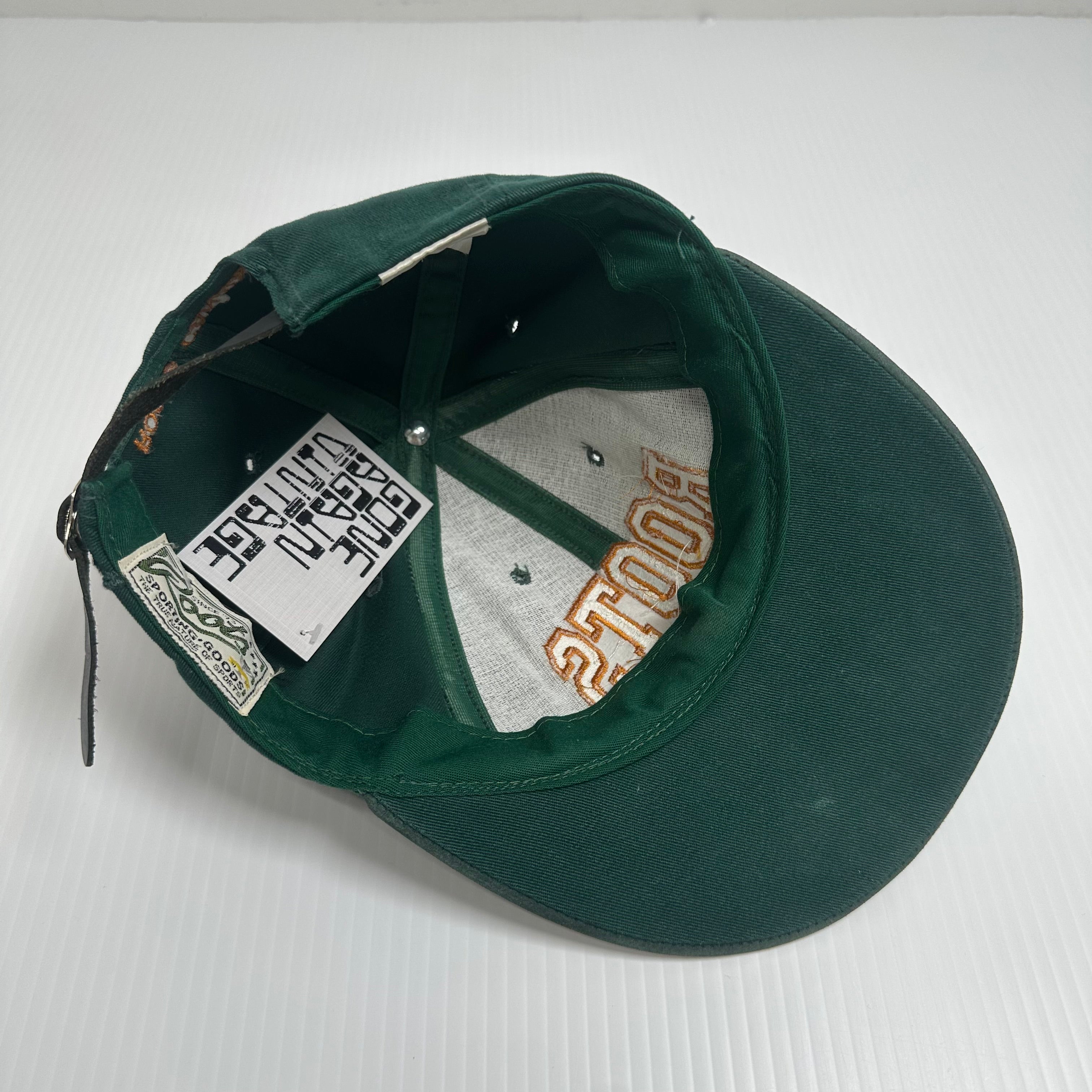Vintage Roots Canada Leather Brim Strapback Hat