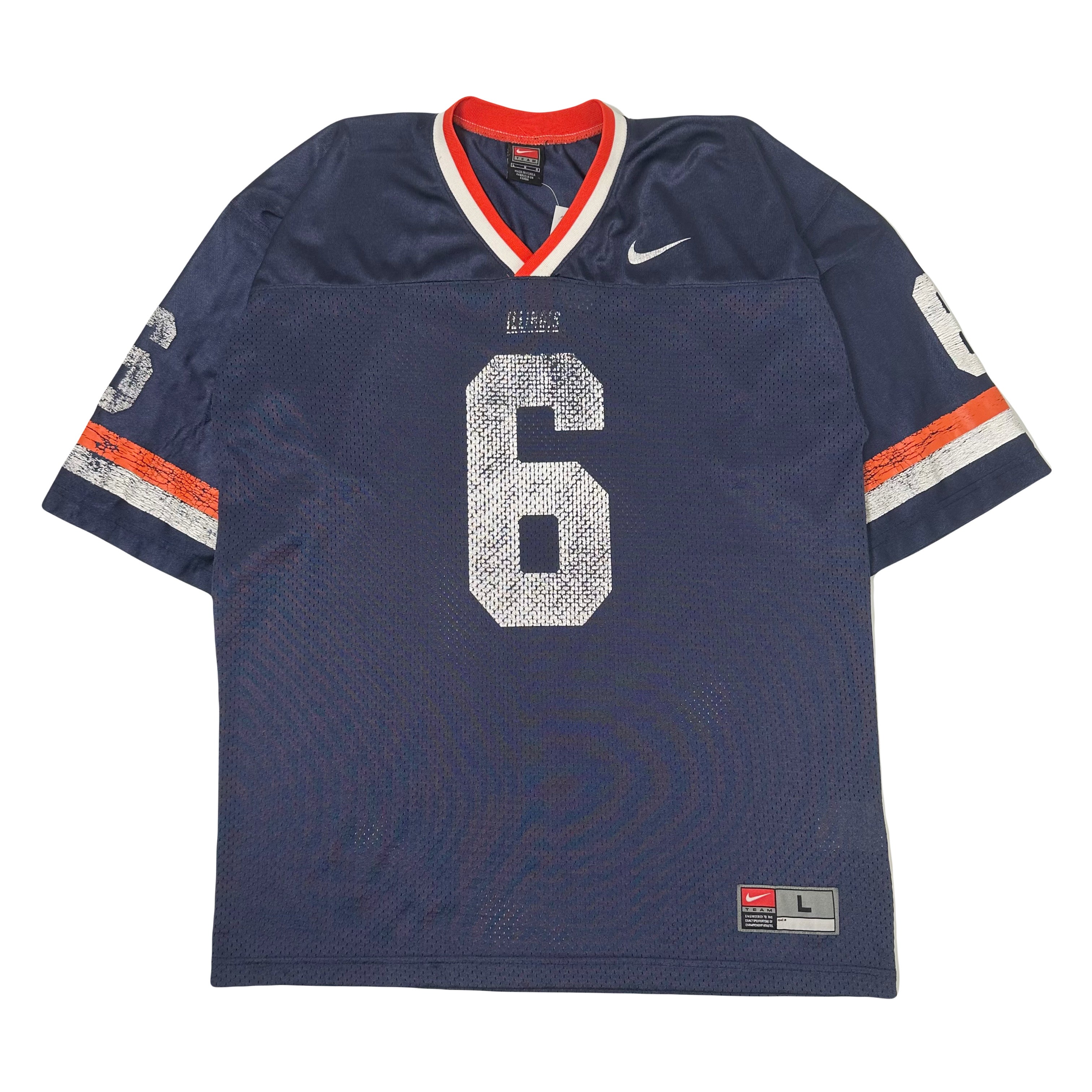 Vintage Nike University of Illinois #6 NCAA Football Jersey L