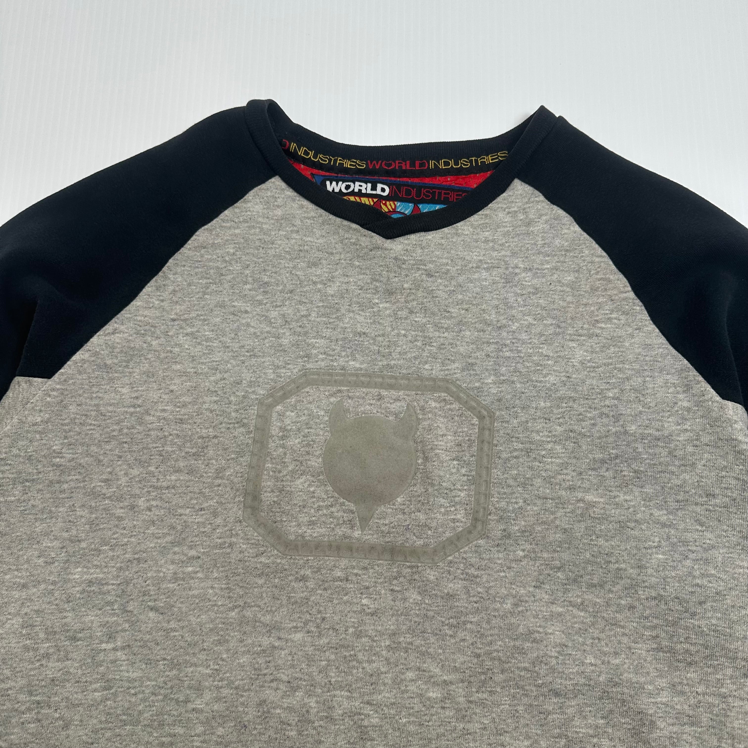 Vintage World Industries Flame Boy Logo Crewneck L