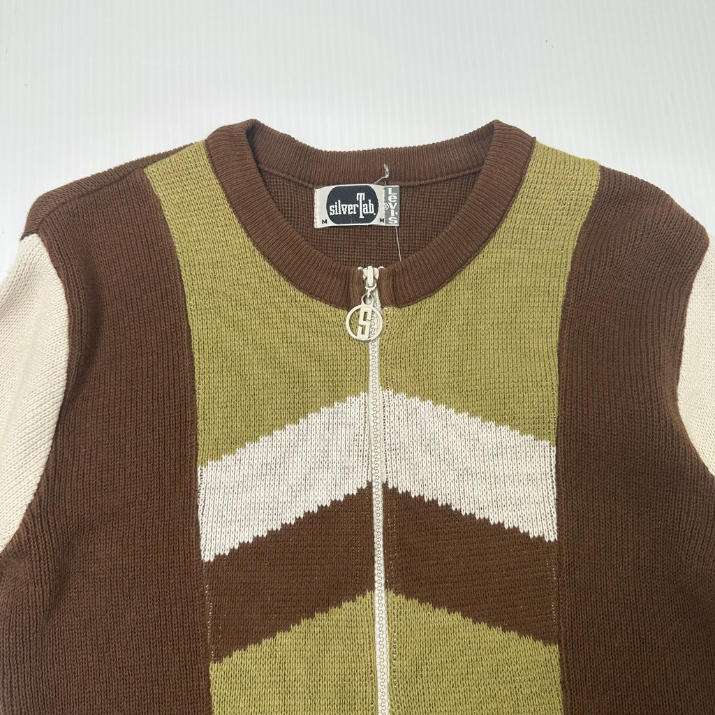 Vintage Levi's SilverTab Full Zip Knit Sweater M