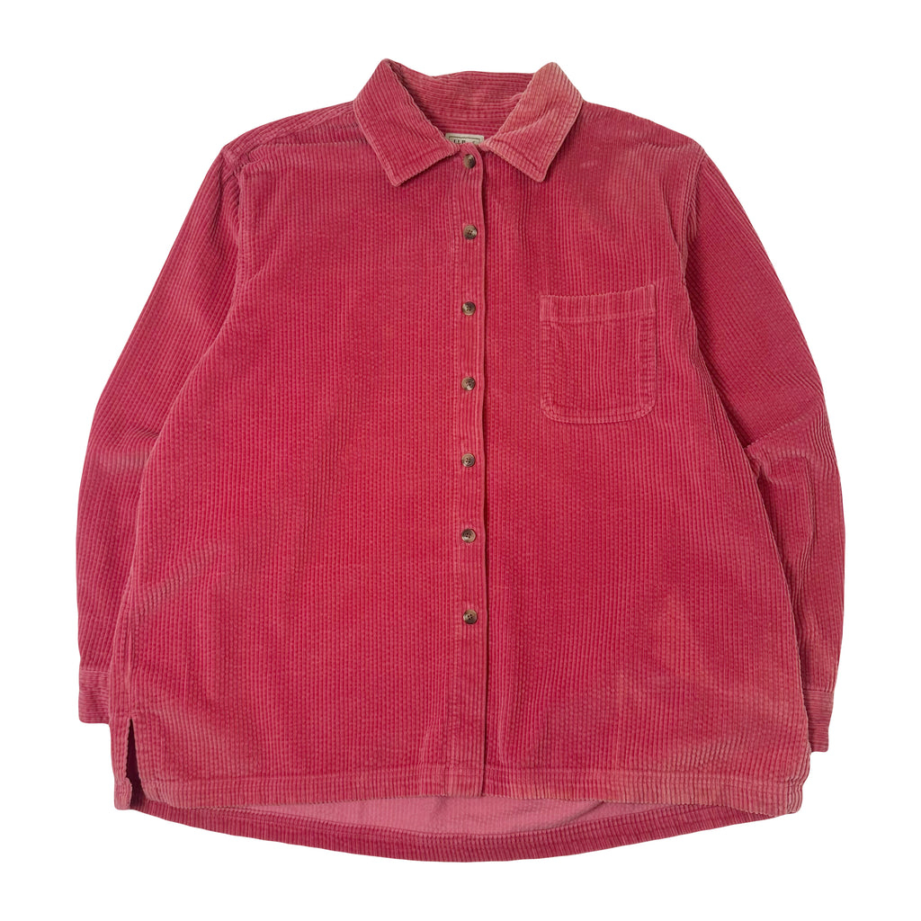 LL Bean Corduroy Button Up Shirt XL