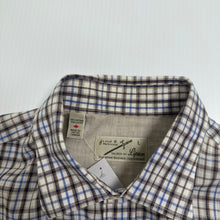 Load image into Gallery viewer, Lipson Plaid Short Sleeve Button Up Shirt L
