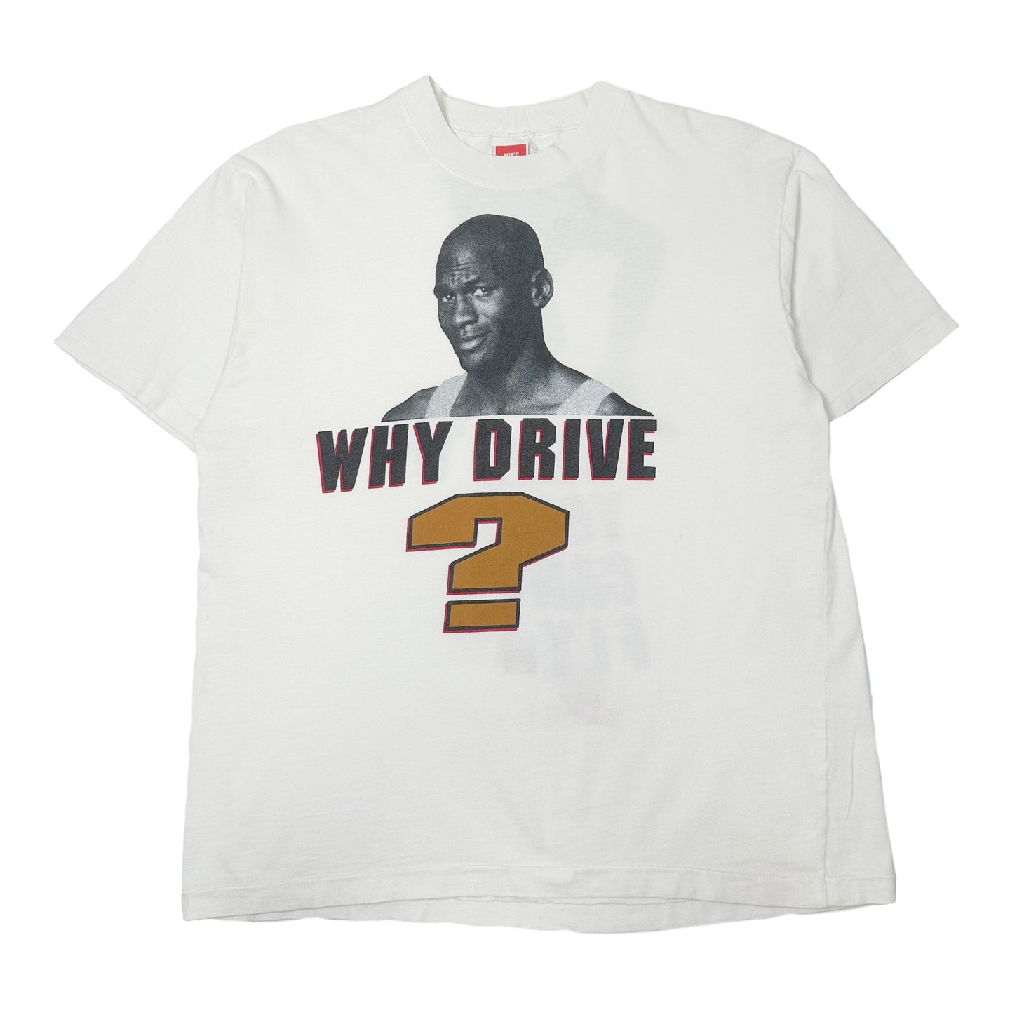 Vintage Nike Jordan Why Drive? Tee L