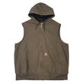 Vintage Carhartt Quilt Lined Hooded Vest XXL