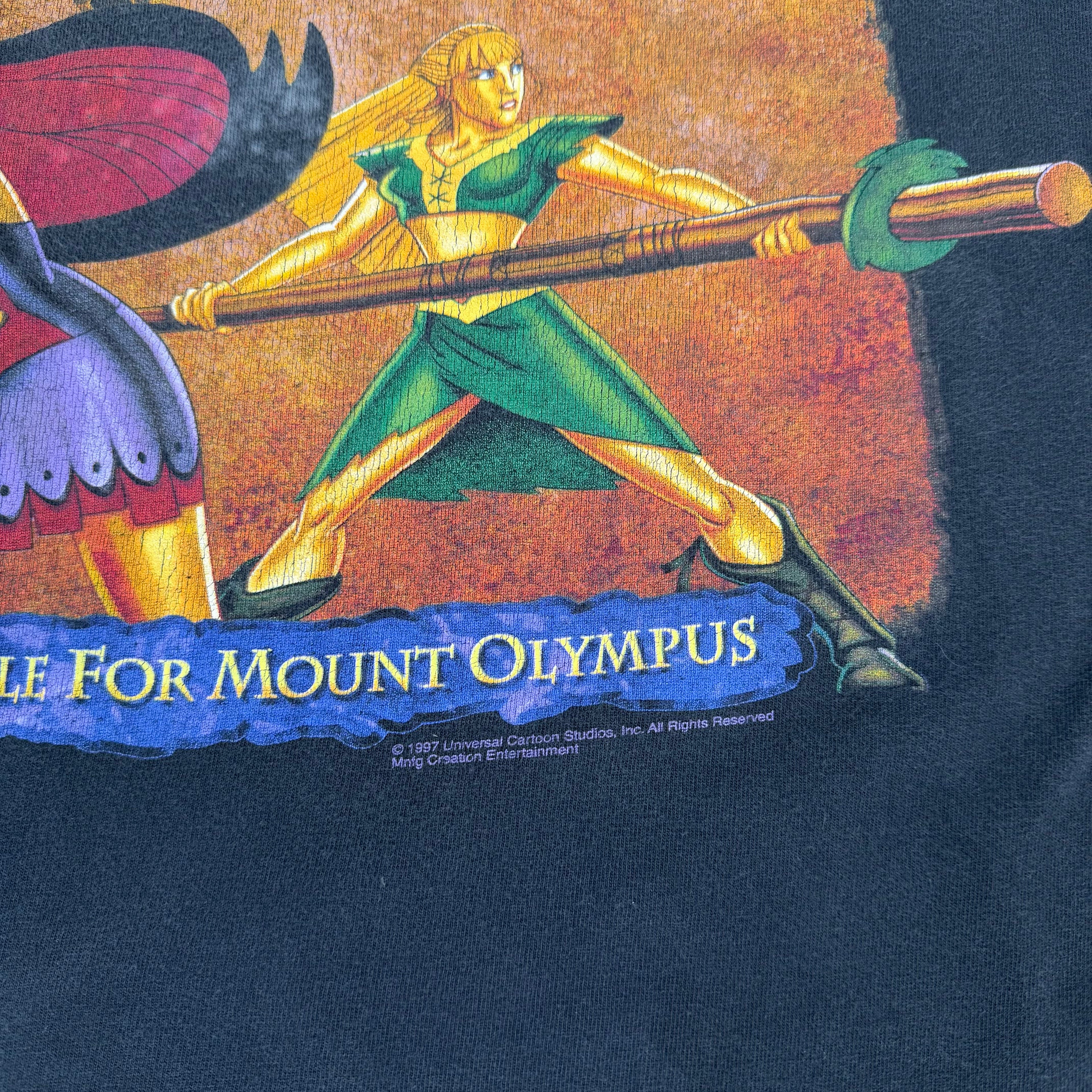1997 Hercules Xena The Animated Movie Promo Tee XL