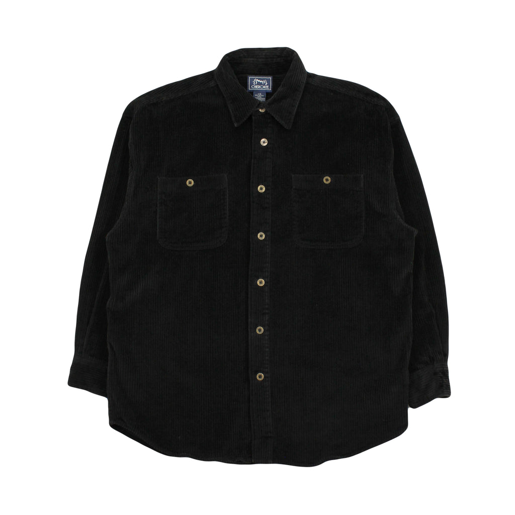 Cherokee Coduroy Button Up Shirt L