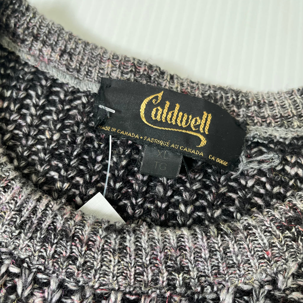 Vintage Caldwell Pattern Knit Sweater XL