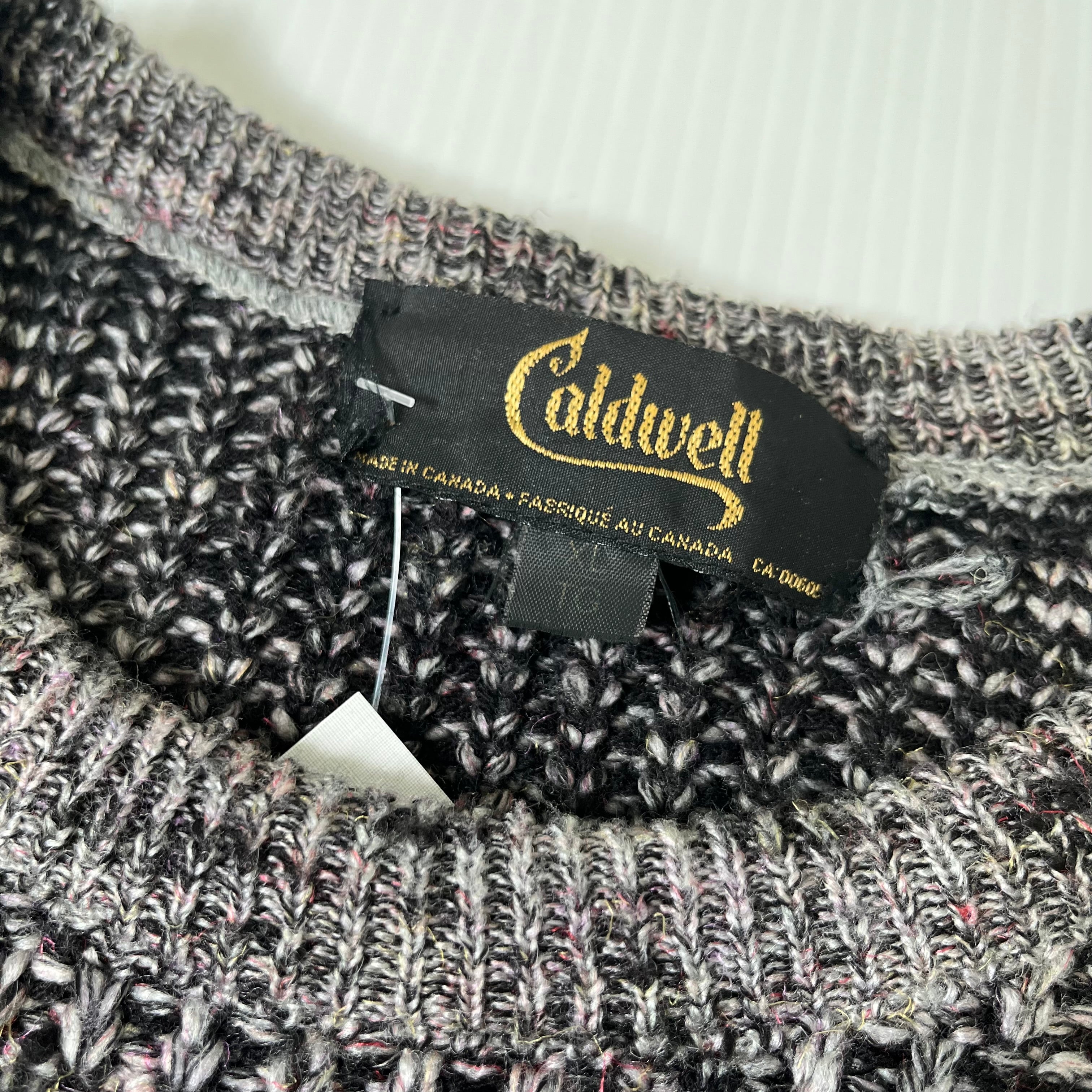 Vintage Caldwell Pattern Knit Sweater XL