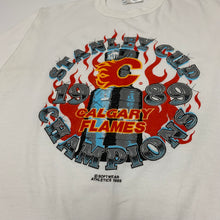 Load image into Gallery viewer, 89’ Calgary Flames Champs Tee M
