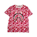 A Bathing Ape Pink Camo Shark Tee L
