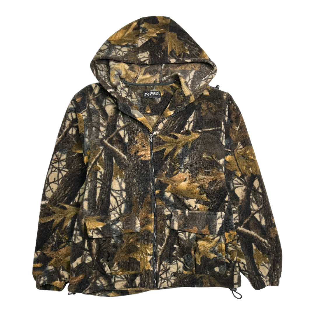 Realtree Camouflage Fleece Full Zip Hoodie M