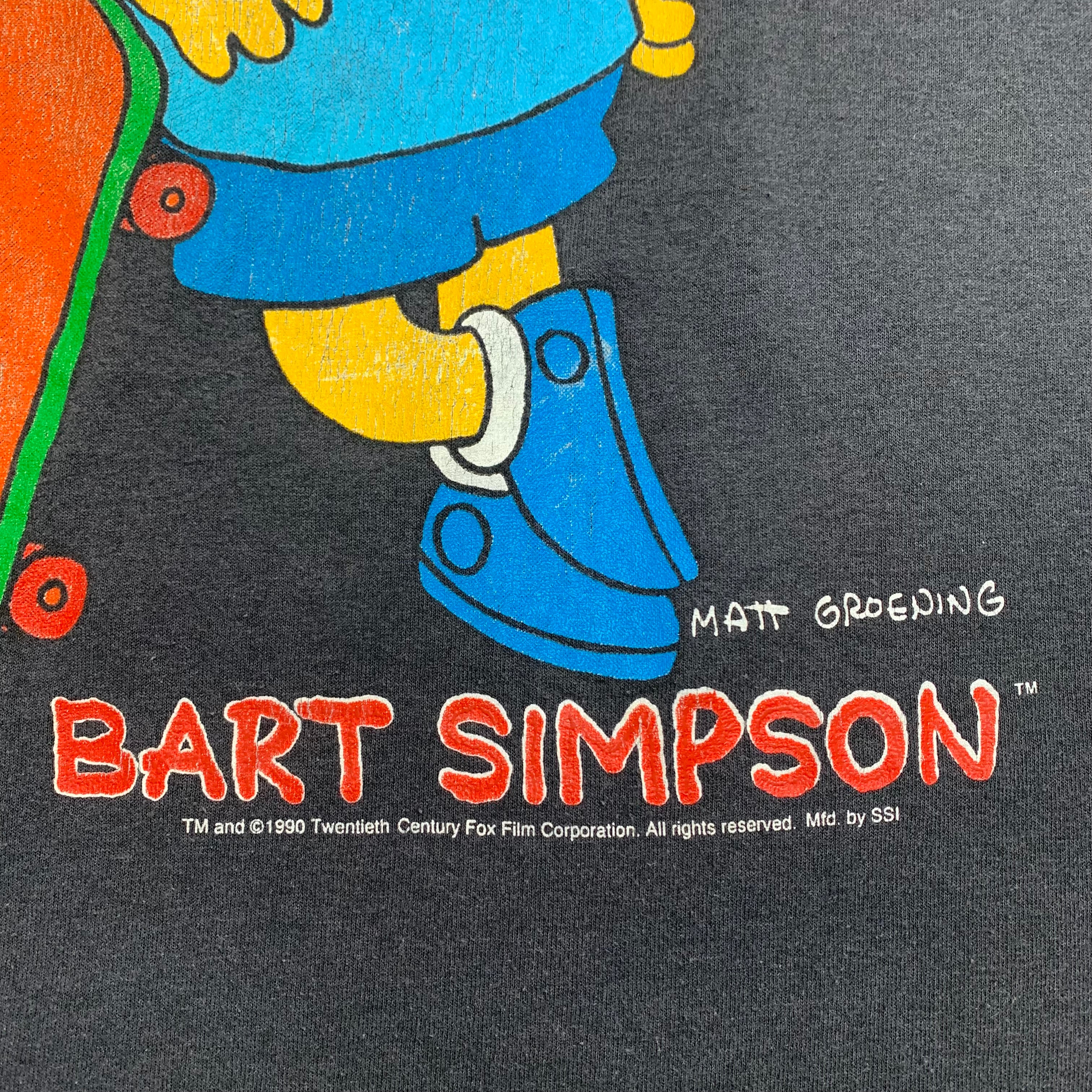 1990 Bart Simpson Cool Your Jets Man Tee M