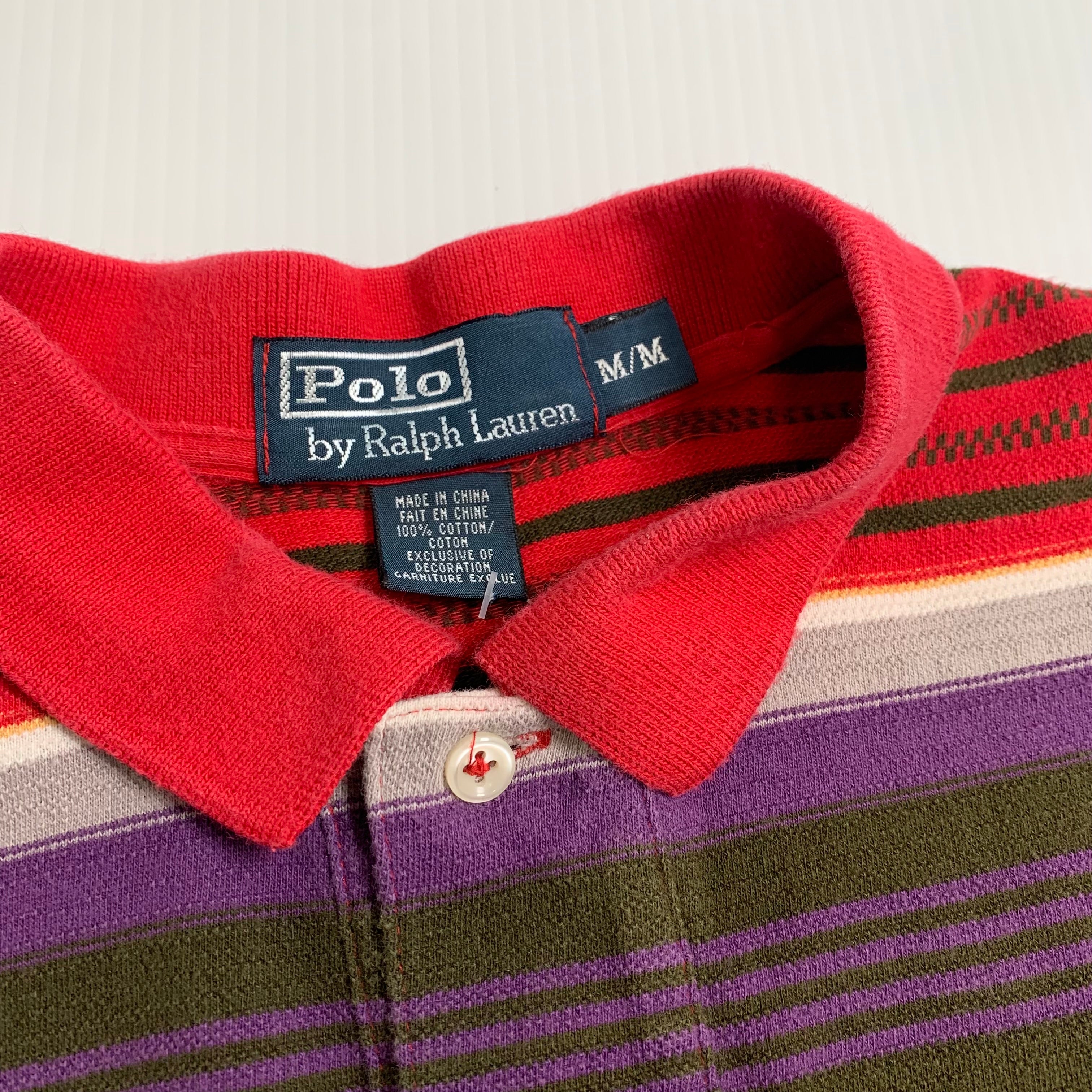 Vintage Polo Ralph Lauren Striped Polo Shirt M