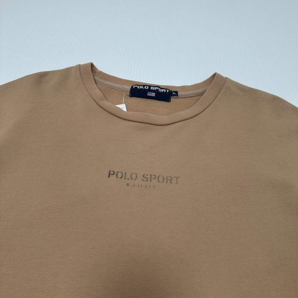 Vintage Polo Sport Beige Crewneck XL